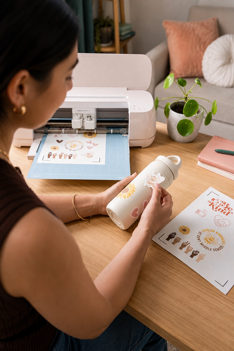 KIT PRO PLOTTER DE CORTE MAKER 4 SEASHELL ROSA NAMR CRICUT - 4
