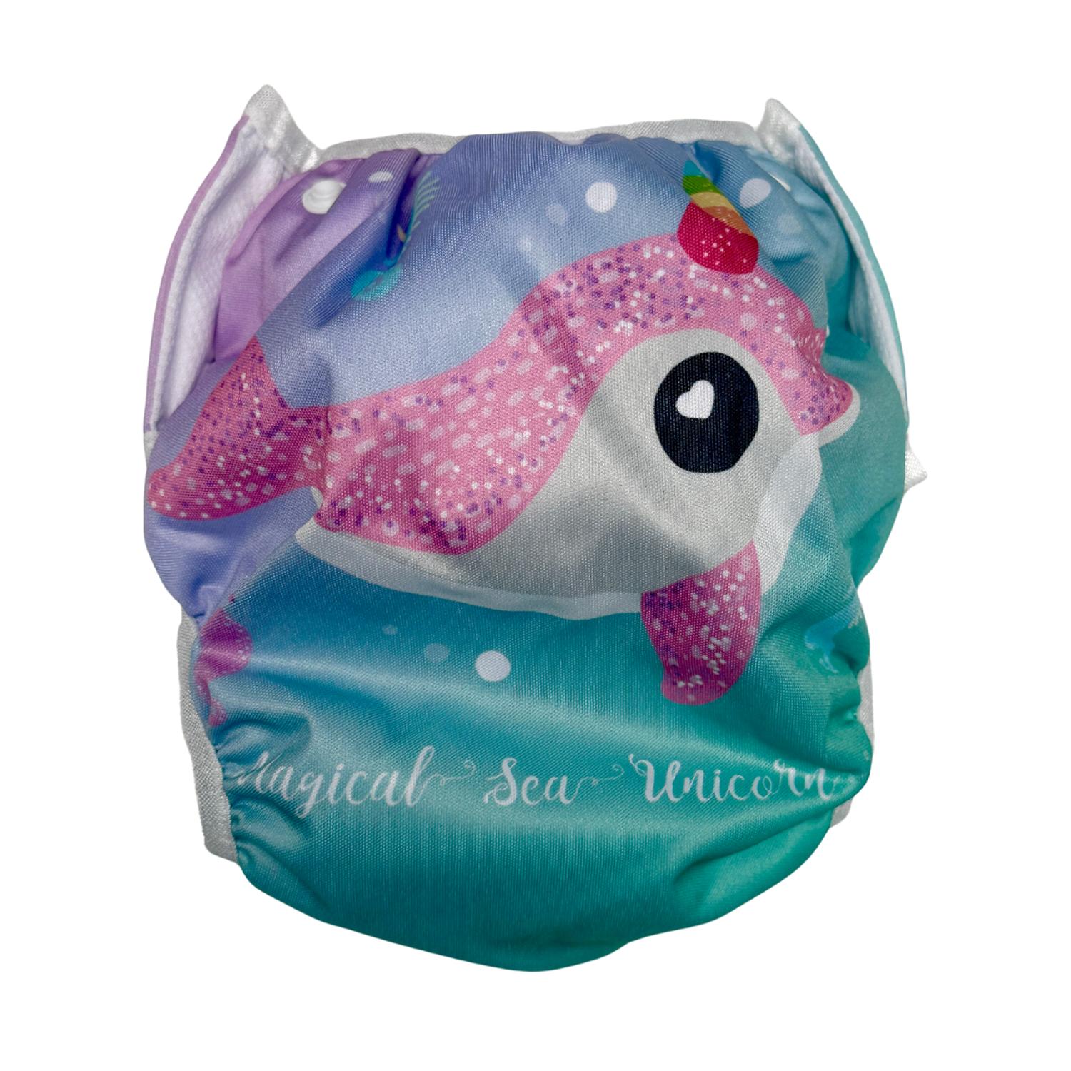 PAÑAL REUTILIZABLE DE AGUA PARA NIÑOS AZUL PULPO - 1