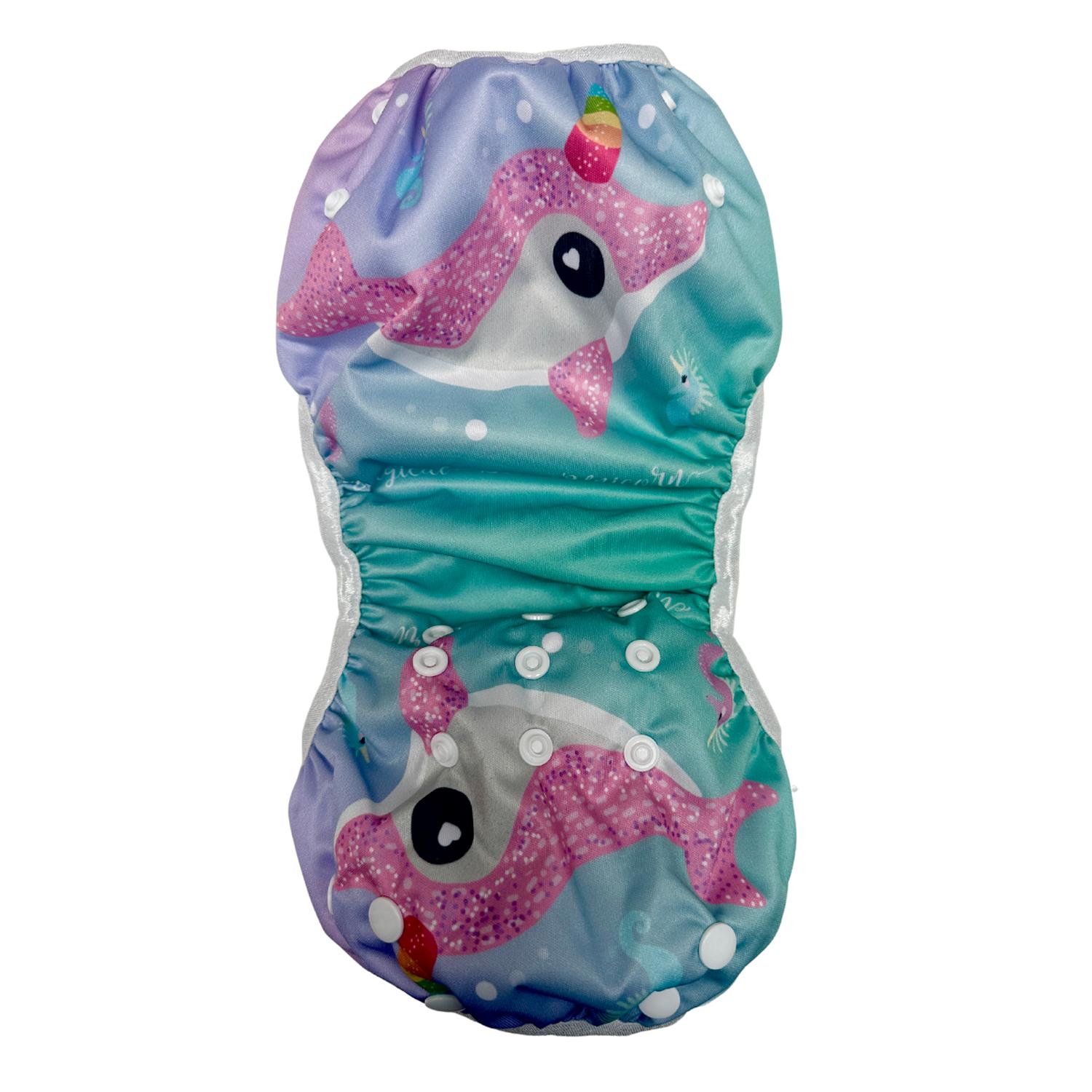PAÑAL REUTILIZABLE DE AGUA PARA NIÑOS AZUL PULPO - 3