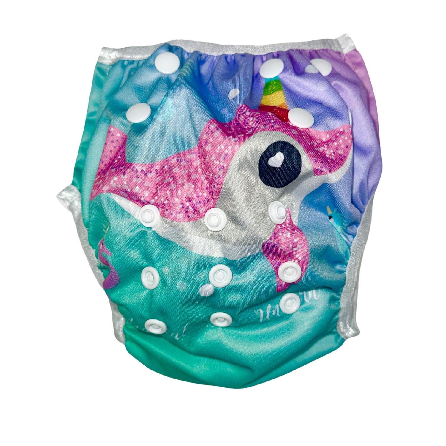 PAÑAL REUTILIZABLE DE AGUA PARA NIÑOS AZUL PULPO - 4