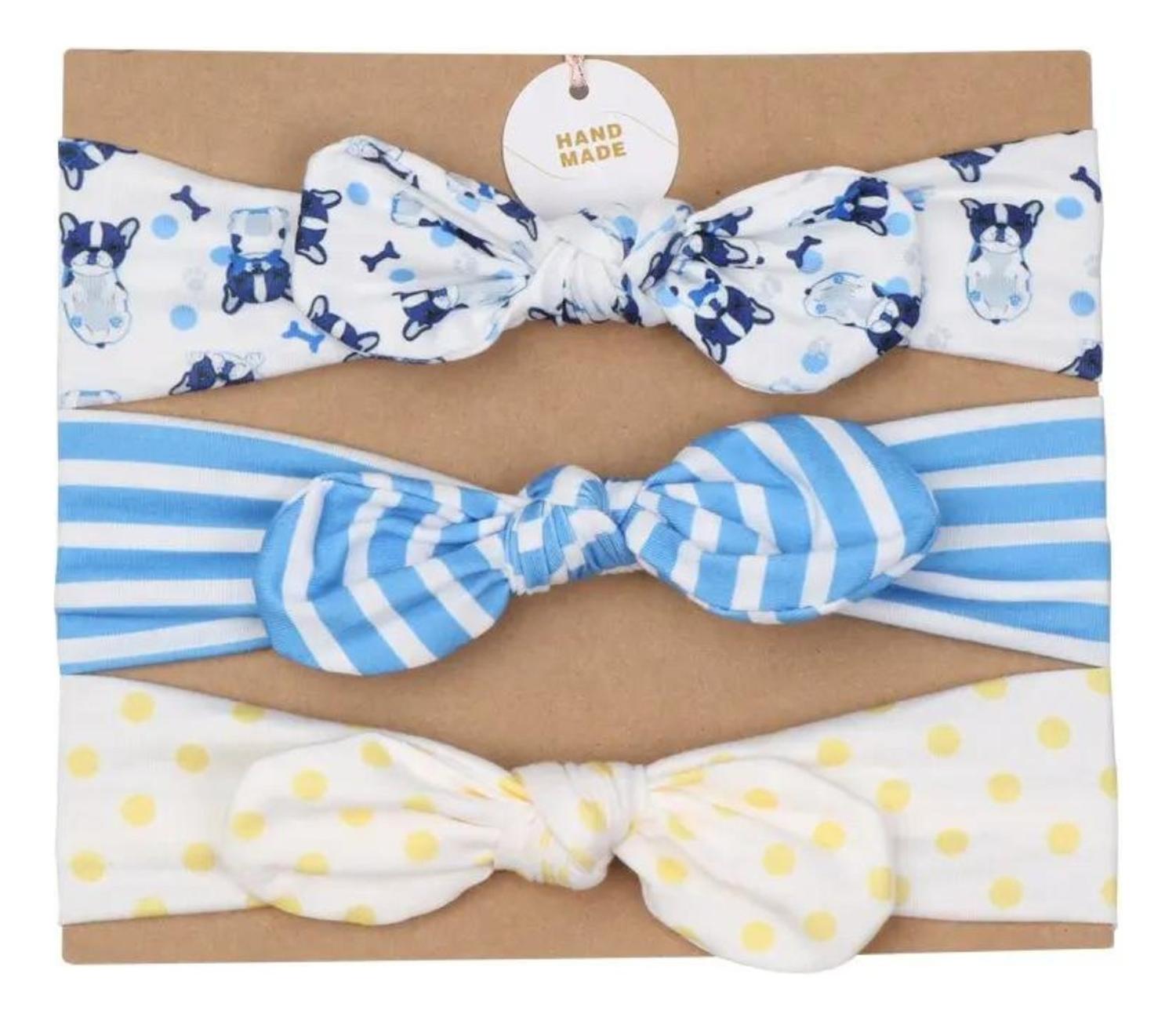 PACK X 3 CINTILLOS - DIADEMAS PARA BEBÉS - 1