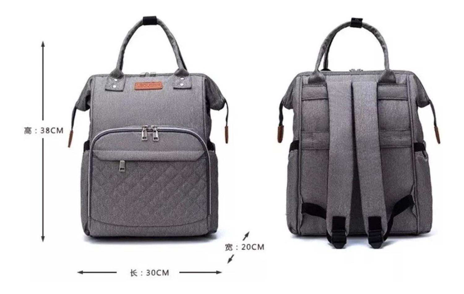 MOCHILA SEBEN KIDS PAÑALERA IMPERMEABLE CON BOLSILLO SEGURIDAD - 2