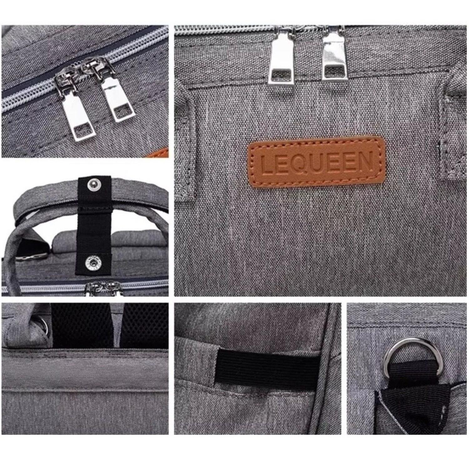 MOCHILA SEBEN KIDS PAÑALERA IMPERMEABLE CON BOLSILLO SEGURIDAD - 4