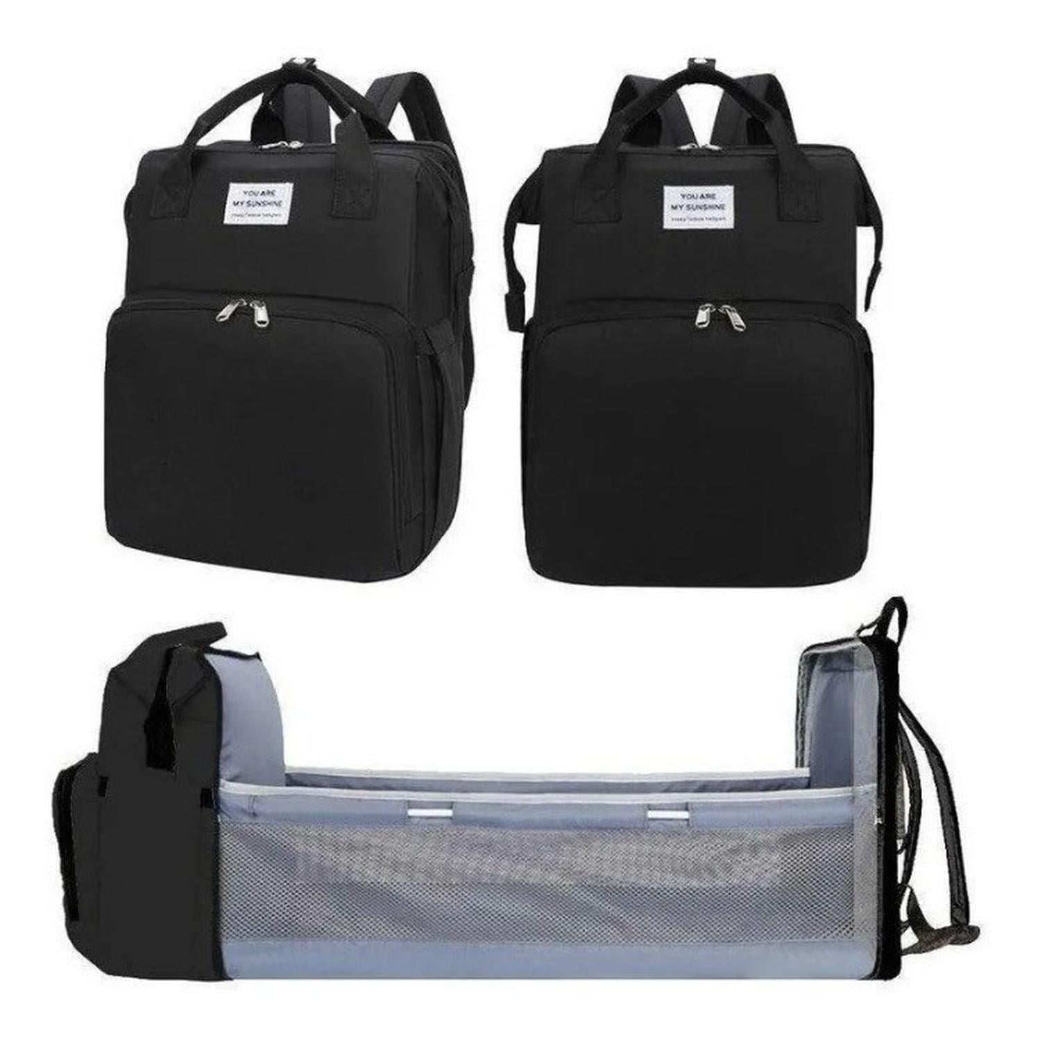 MOCHILA SEBEN KIDS PRÁCTICA 3 EN 1 PAÑALERA CUNA Y MUDADOR PORTÁTIL - 1