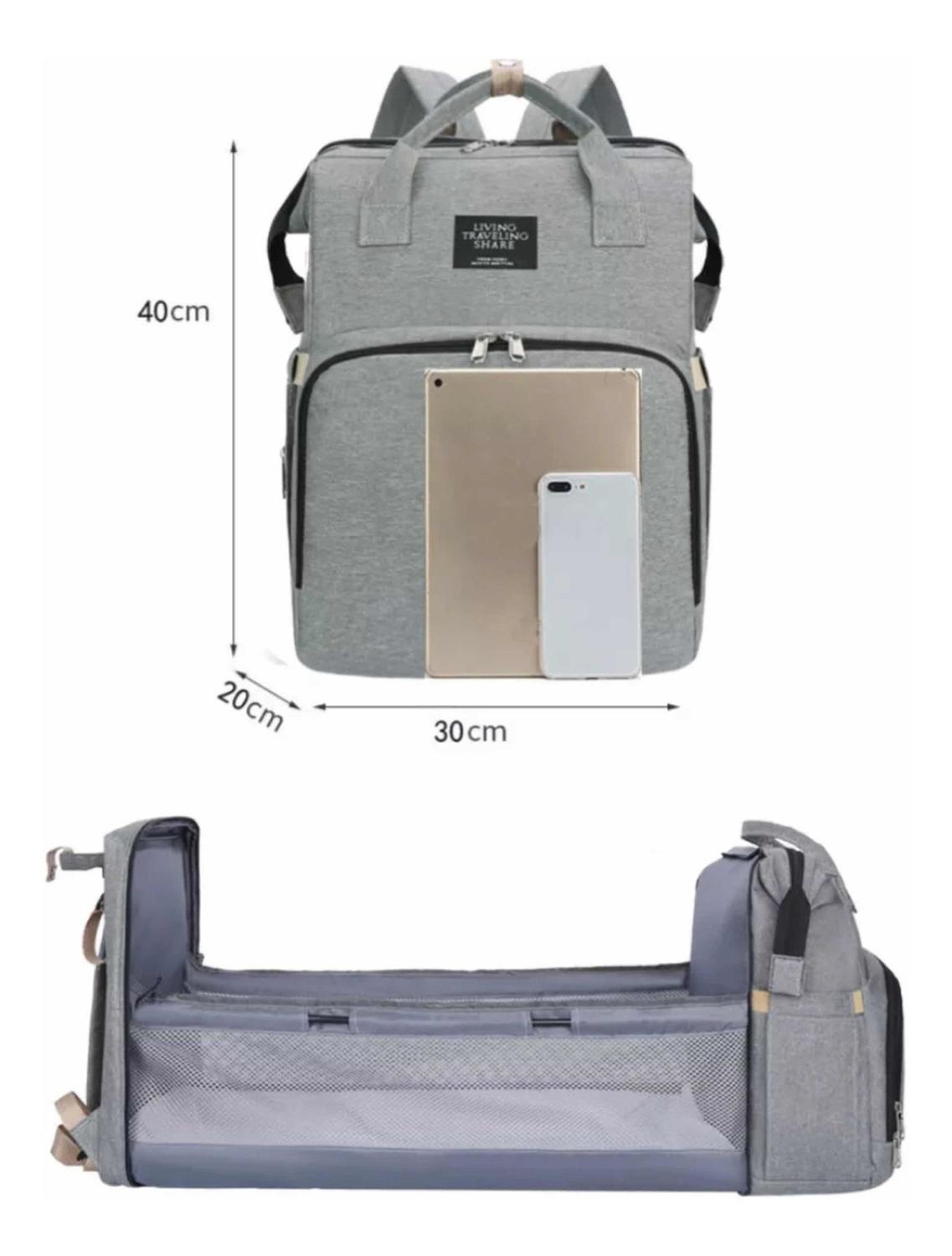 MOCHILA SEBEN KIDS PRÁCTICA 3 EN 1 PAÑALERA CUNA Y MUDADOR PORTÁTIL - 2