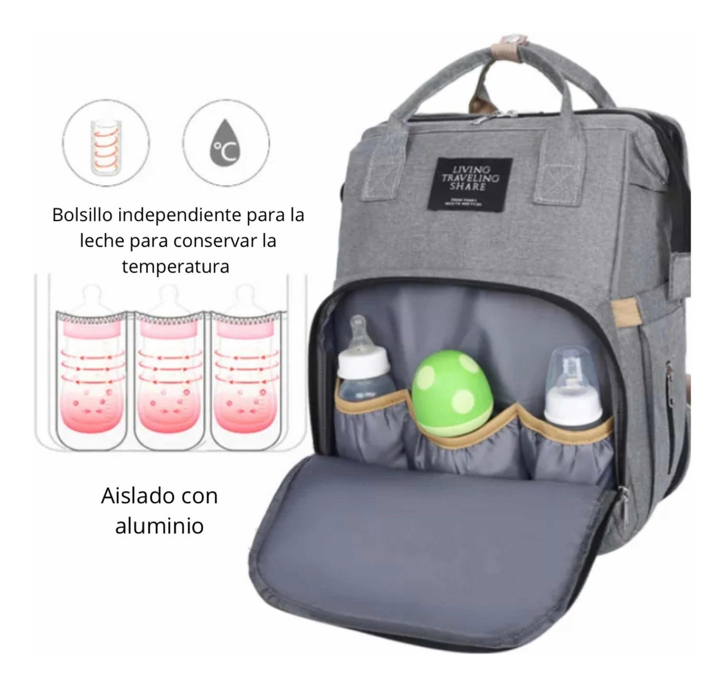 MOCHILA SEBEN KIDS PRÁCTICA 3 EN 1 PAÑALERA CUNA Y MUDADOR PORTÁTIL - 3