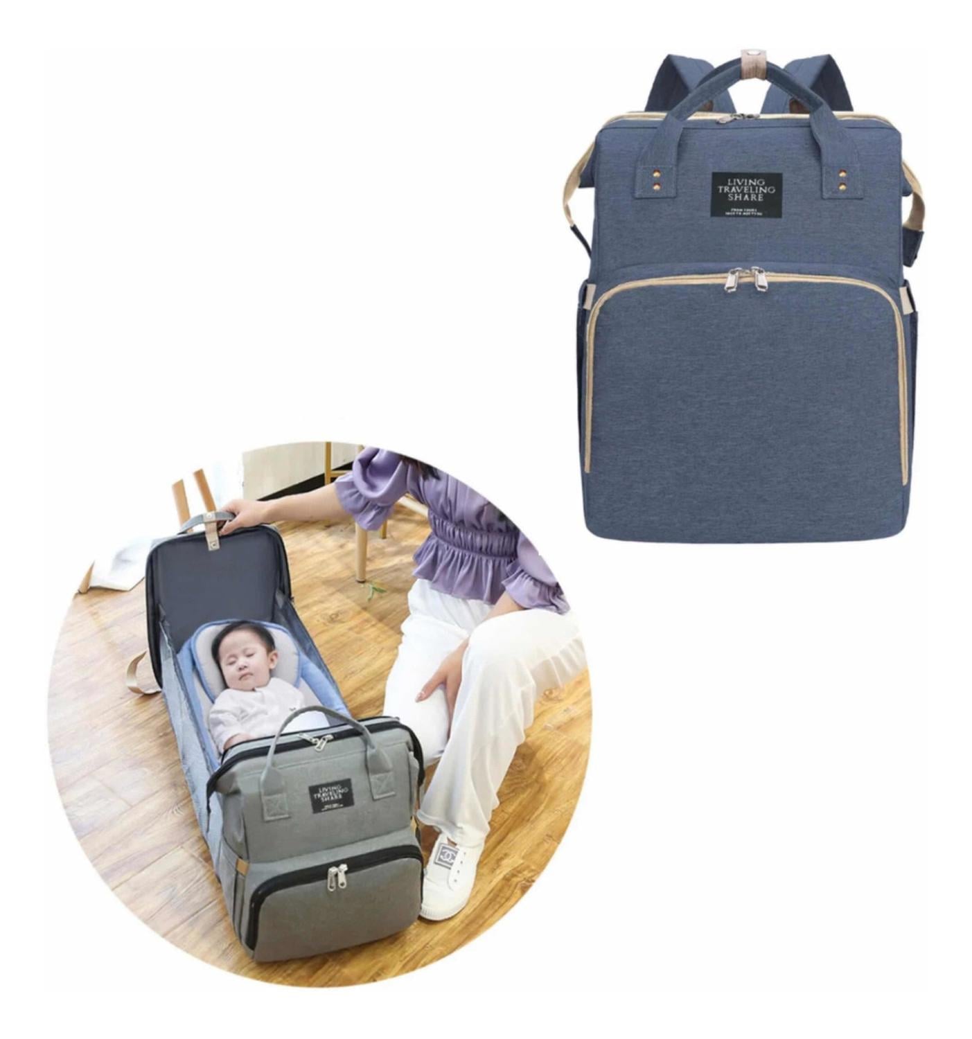 MOCHILA SEBEN KIDS PRÁCTICA 3 EN 1 PAÑALERA CUNA Y MUDADOR PORTÁTIL - 4