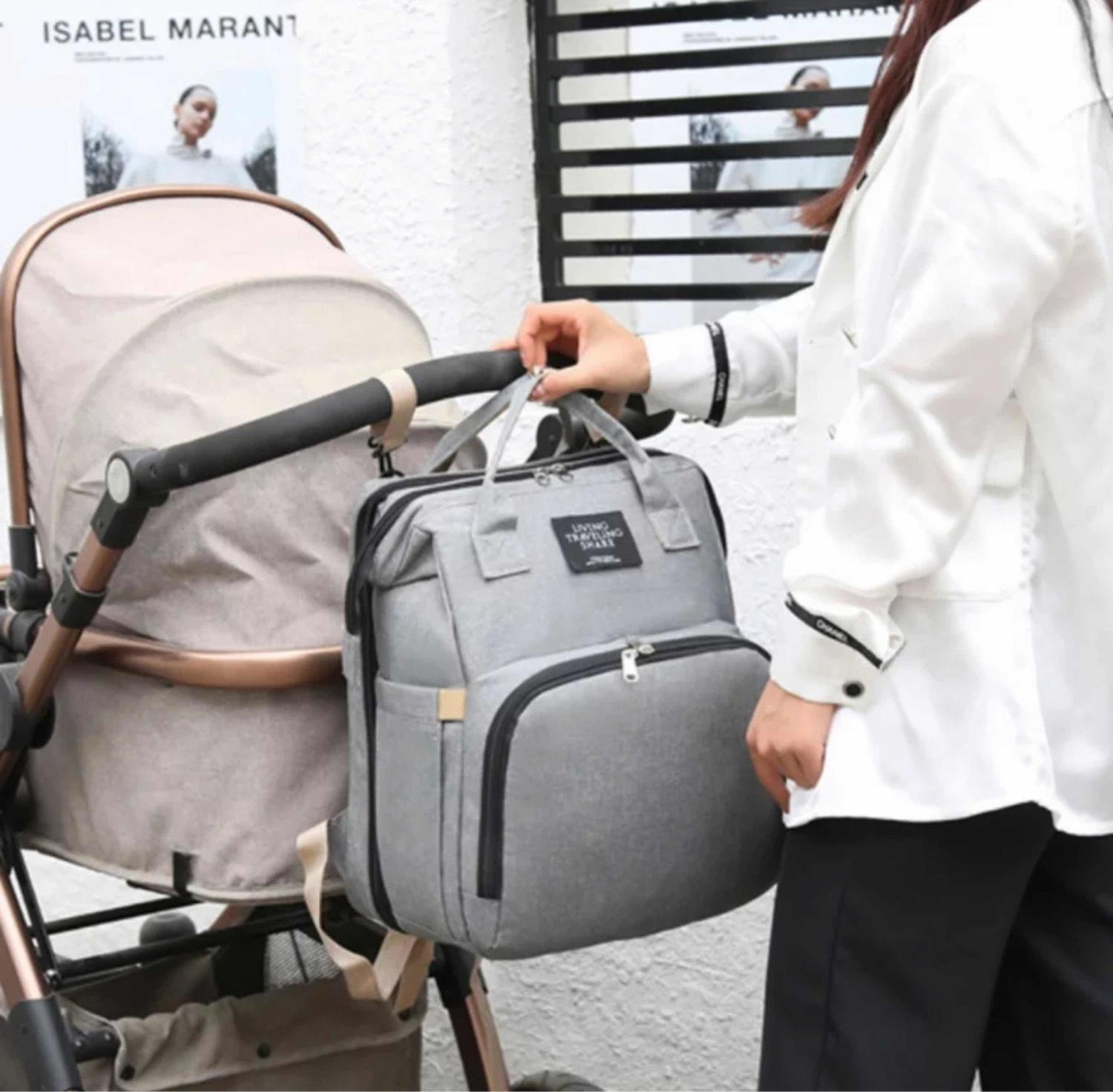 MOCHILA SEBEN KIDS PRÁCTICA 3 EN 1 PAÑALERA CUNA Y MUDADOR PORTÁTIL - 4