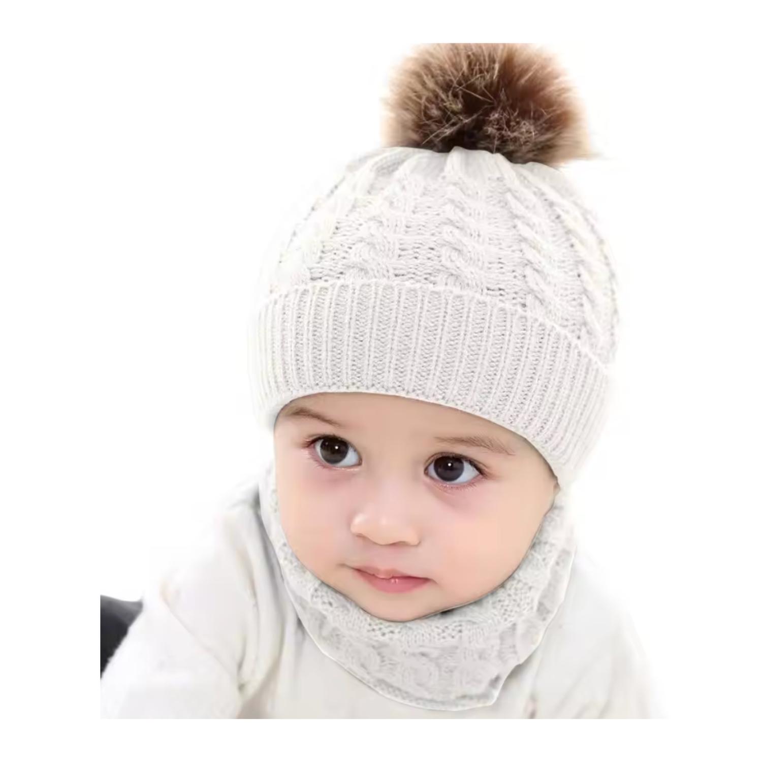 SET DE GORRO INFANTIL SEBEN KIDS CON CUELLO OTOÑO - INVIERNO - 1