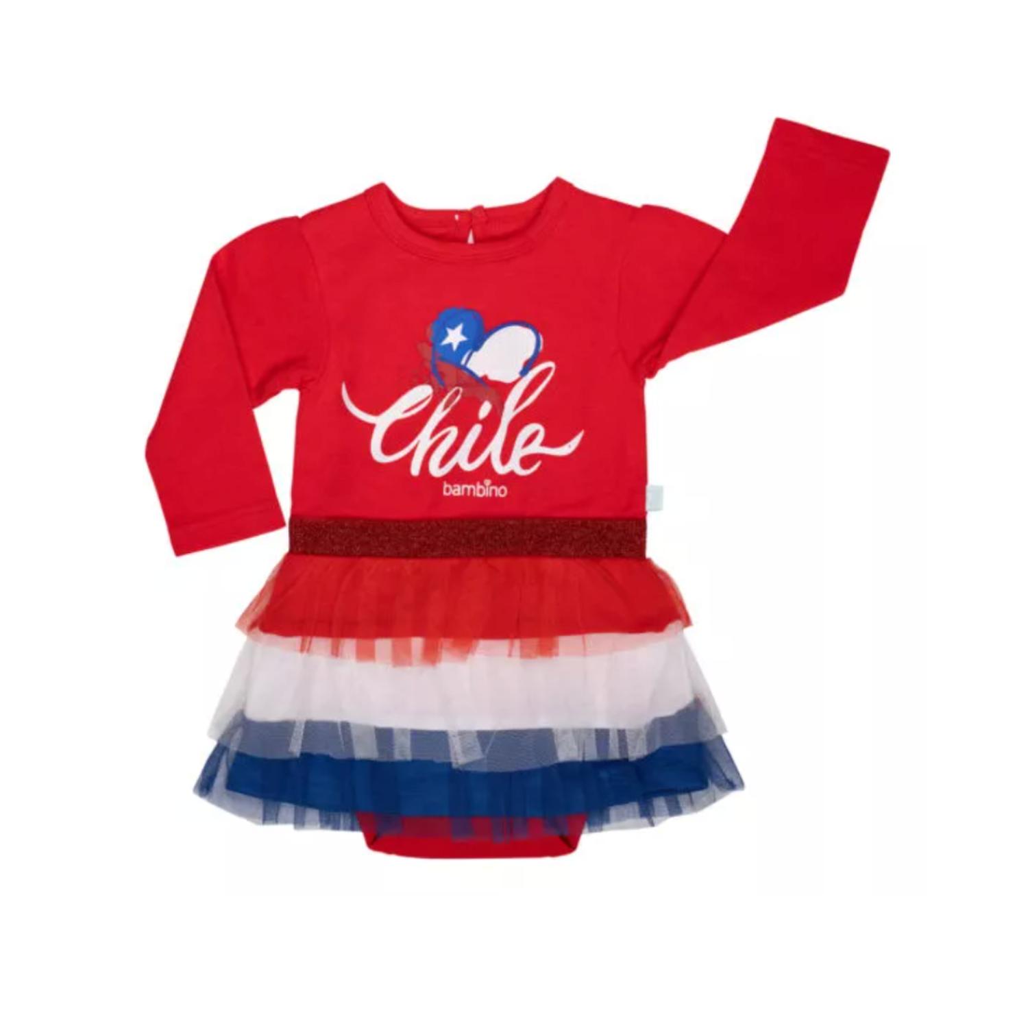 BODY ALGODÓN NIÑA BAMBINO CHILE BEBÉ FIESTAS PATRIAS - 1