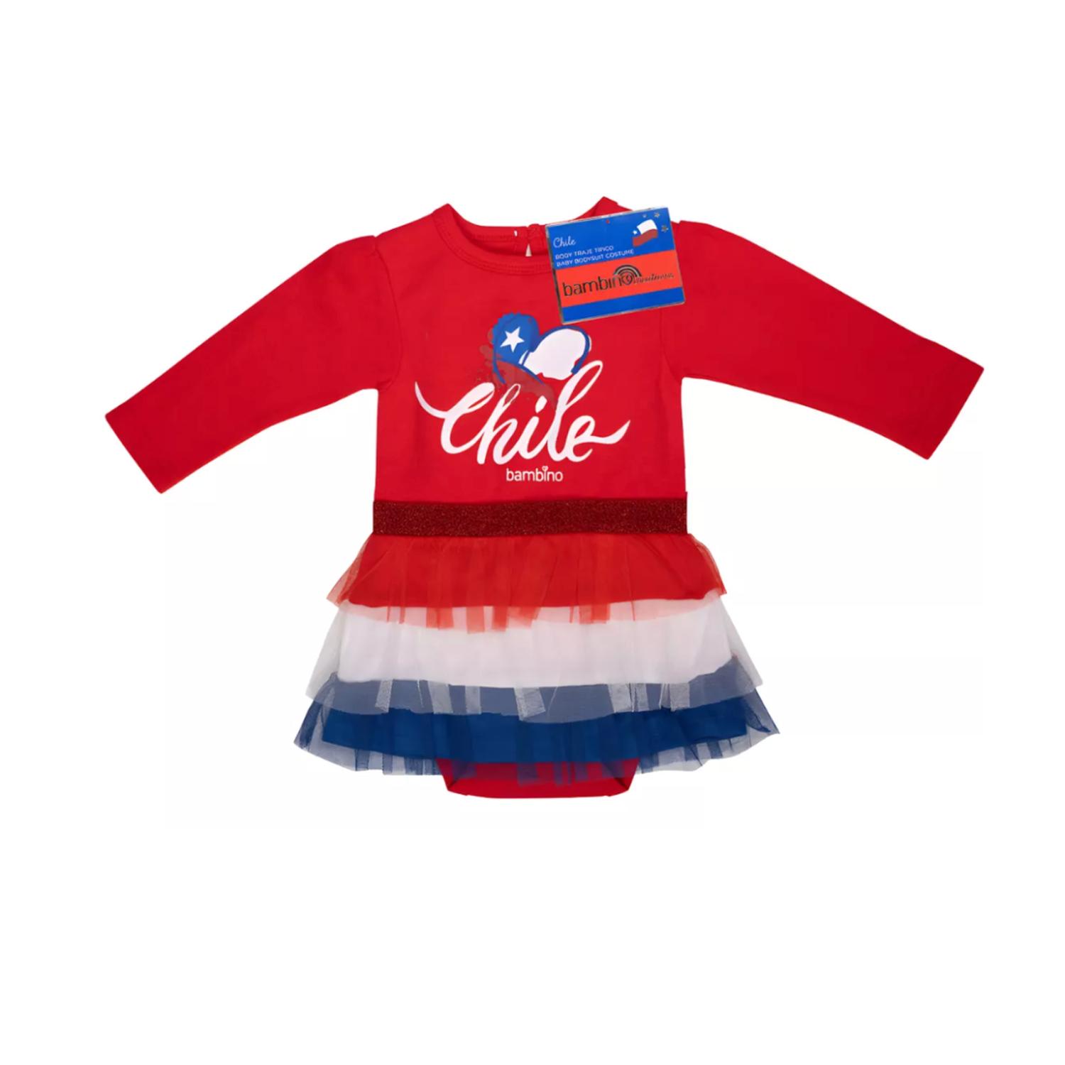 BODY ALGODÓN NIÑA BAMBINO CHILE BEBÉ FIESTAS PATRIAS - 2
