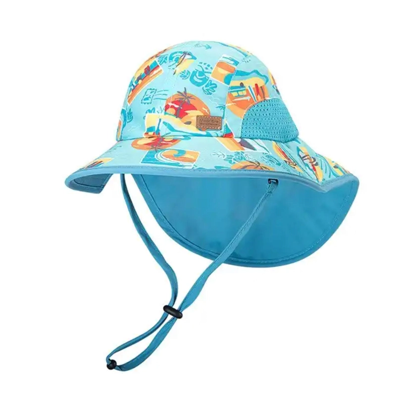 SOMBRERO DE PLAYA PARA BEBE S FPS50 CON SOLAPA - 1