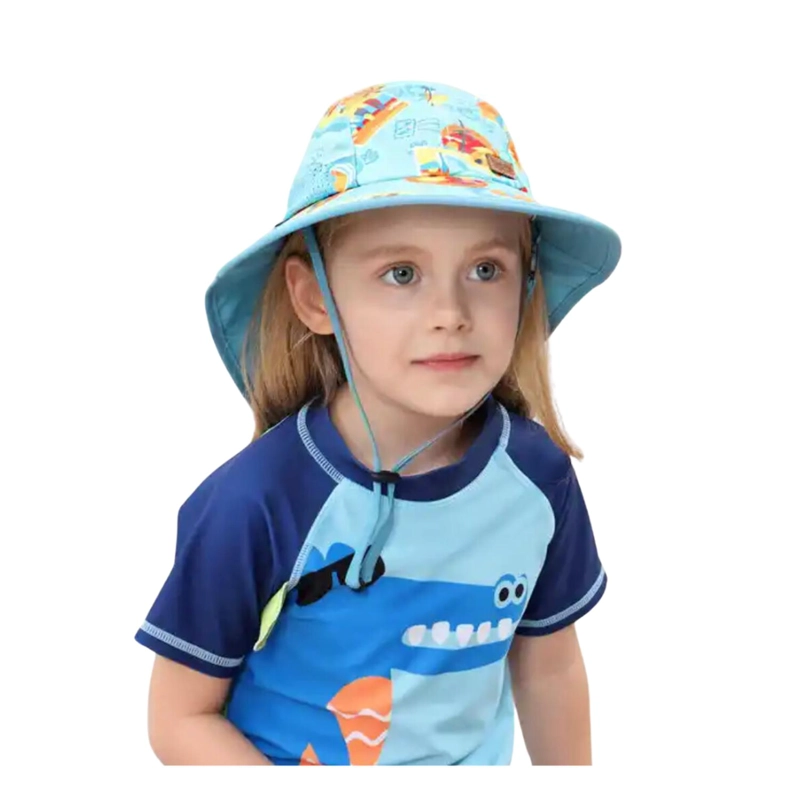 SOMBRERO DE PLAYA PARA BEBE S FPS50 CON SOLAPA - 2