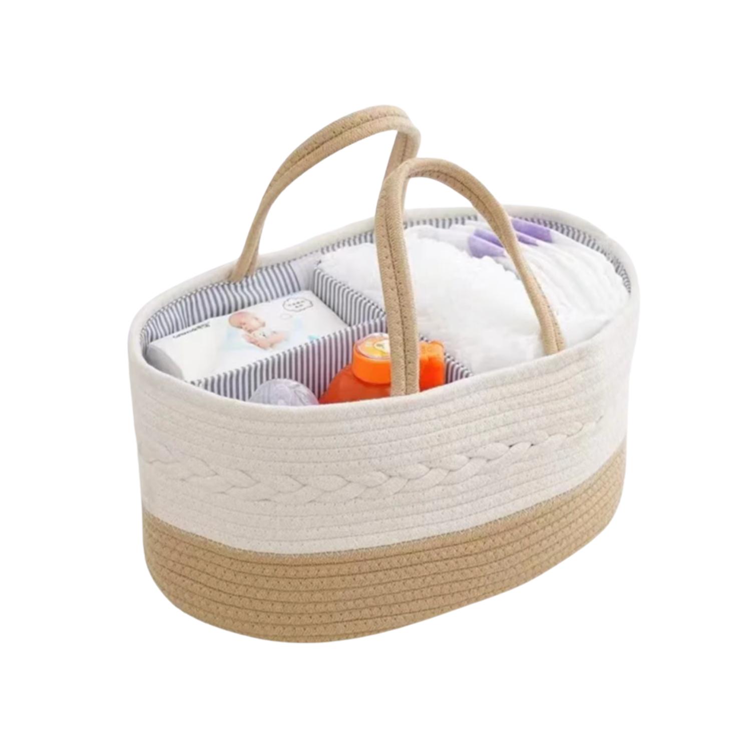 CANASTO DECO MULTIUSOS - ORGANIZADOR DE PAÑALES BEBÉ - 4