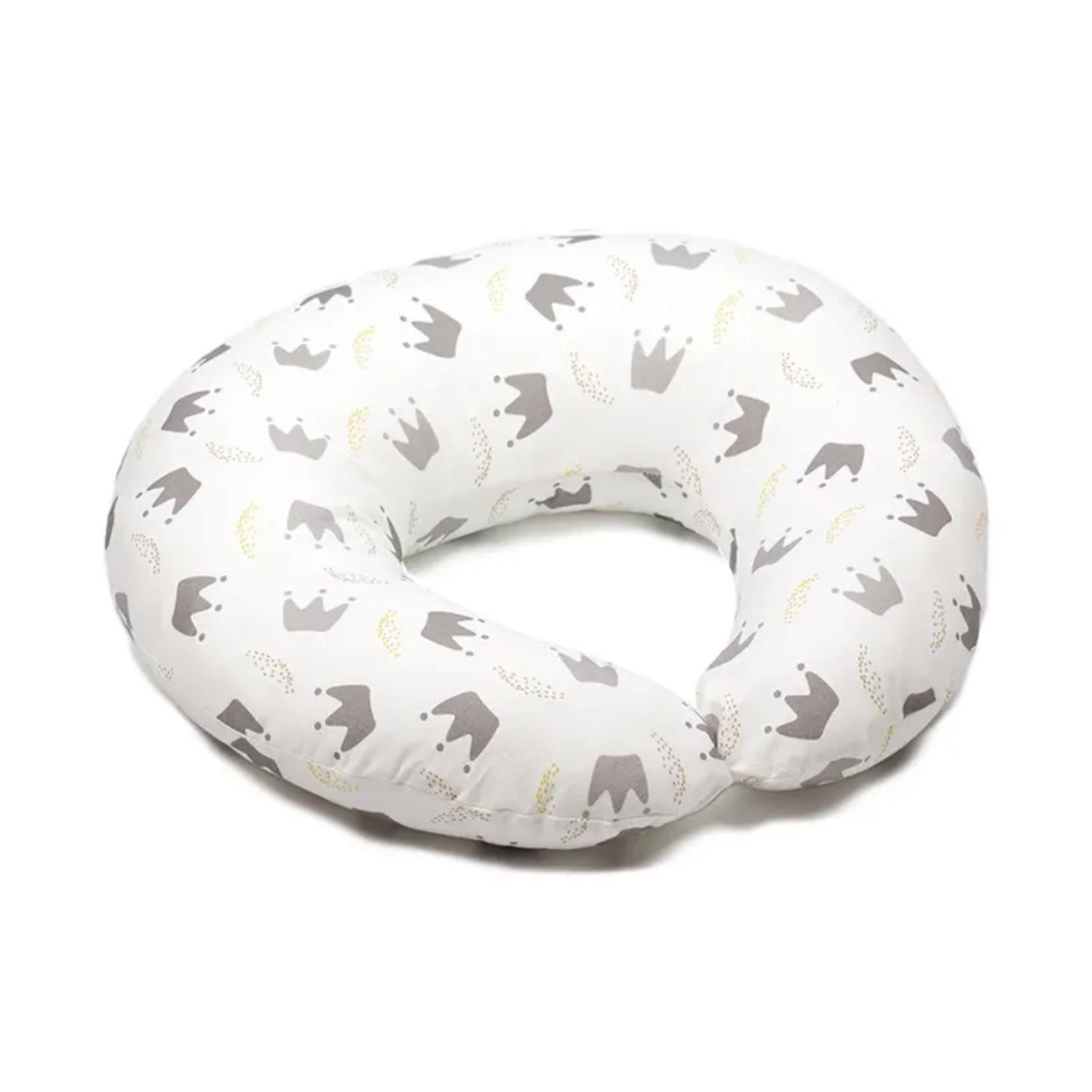 ALMOHADA MATERNAL - COJIN DE LACTANCIA CON FUNDA LAVABLE CORONAS - 1