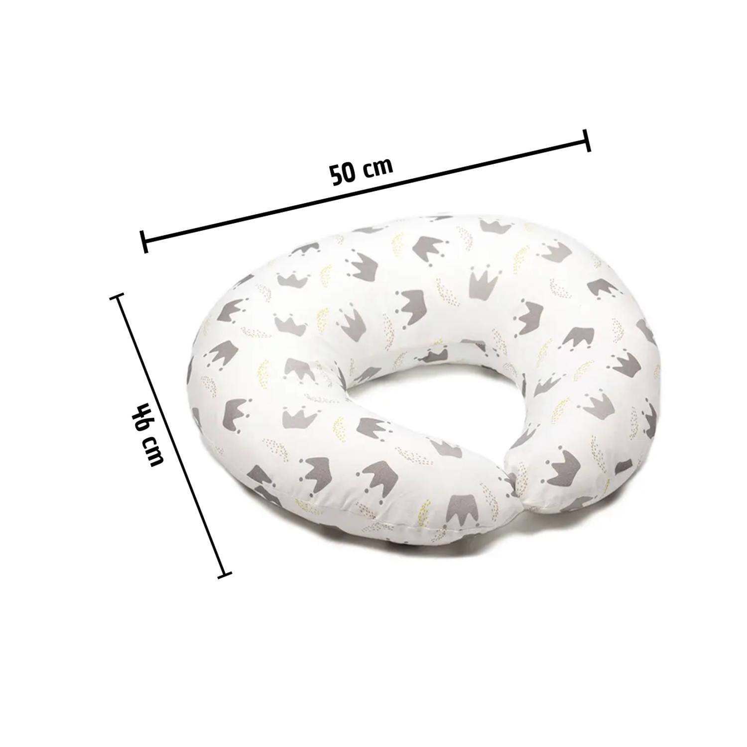 ALMOHADA MATERNAL - COJIN DE LACTANCIA CON FUNDA LAVABLE CORONAS - 2