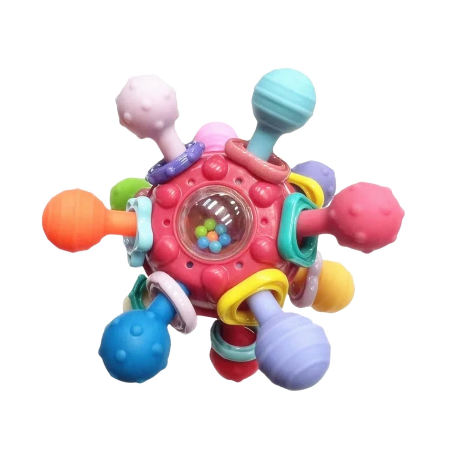 JUGUETE SENSORIAL PARA BEBES - PELOTA DE ESTIMULACIÓN Y DENTICIÓN - 1