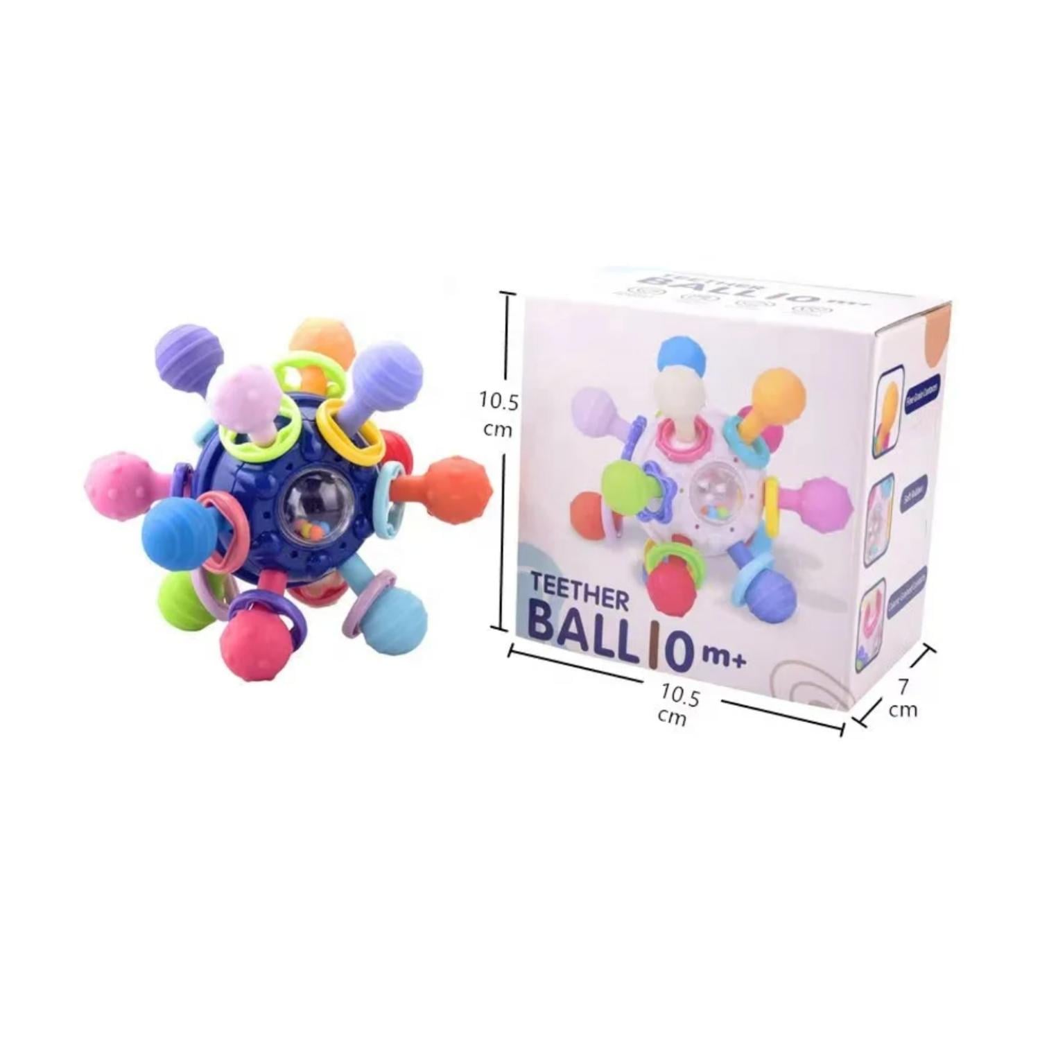 JUGUETE SENSORIAL PARA BEBES - PELOTA DE ESTIMULACIÓN Y DENTICIÓN - 2