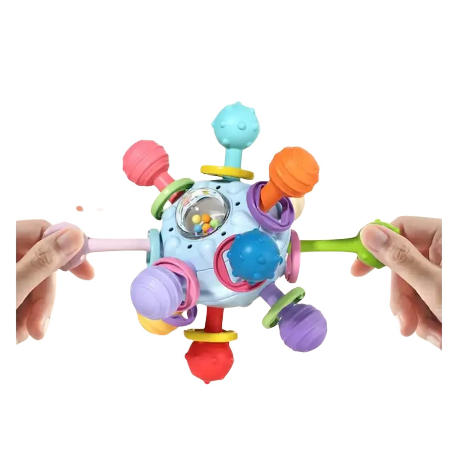 JUGUETE SENSORIAL PARA BEBES - PELOTA DE ESTIMULACIÓN Y DENTICIÓN - 4
