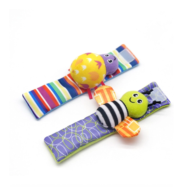KIT CALCETINES Y PULSERAS ESTIMULACION CON SONAJERO BEBES - 4 PC - 4