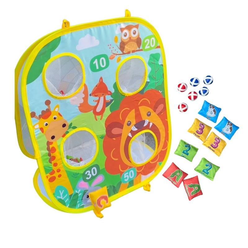 JUEGO DE LANZAMIENTO Y TIRO INFANTIL 3 EN 1 - 1
