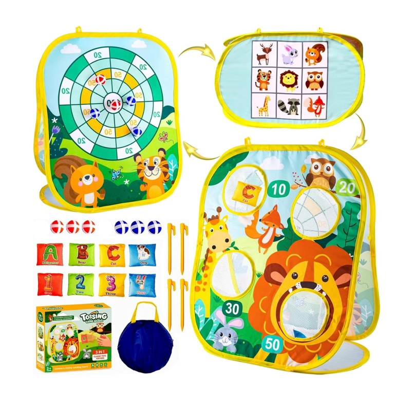 JUEGO DE LANZAMIENTO Y TIRO INFANTIL 3 EN 1 - 3