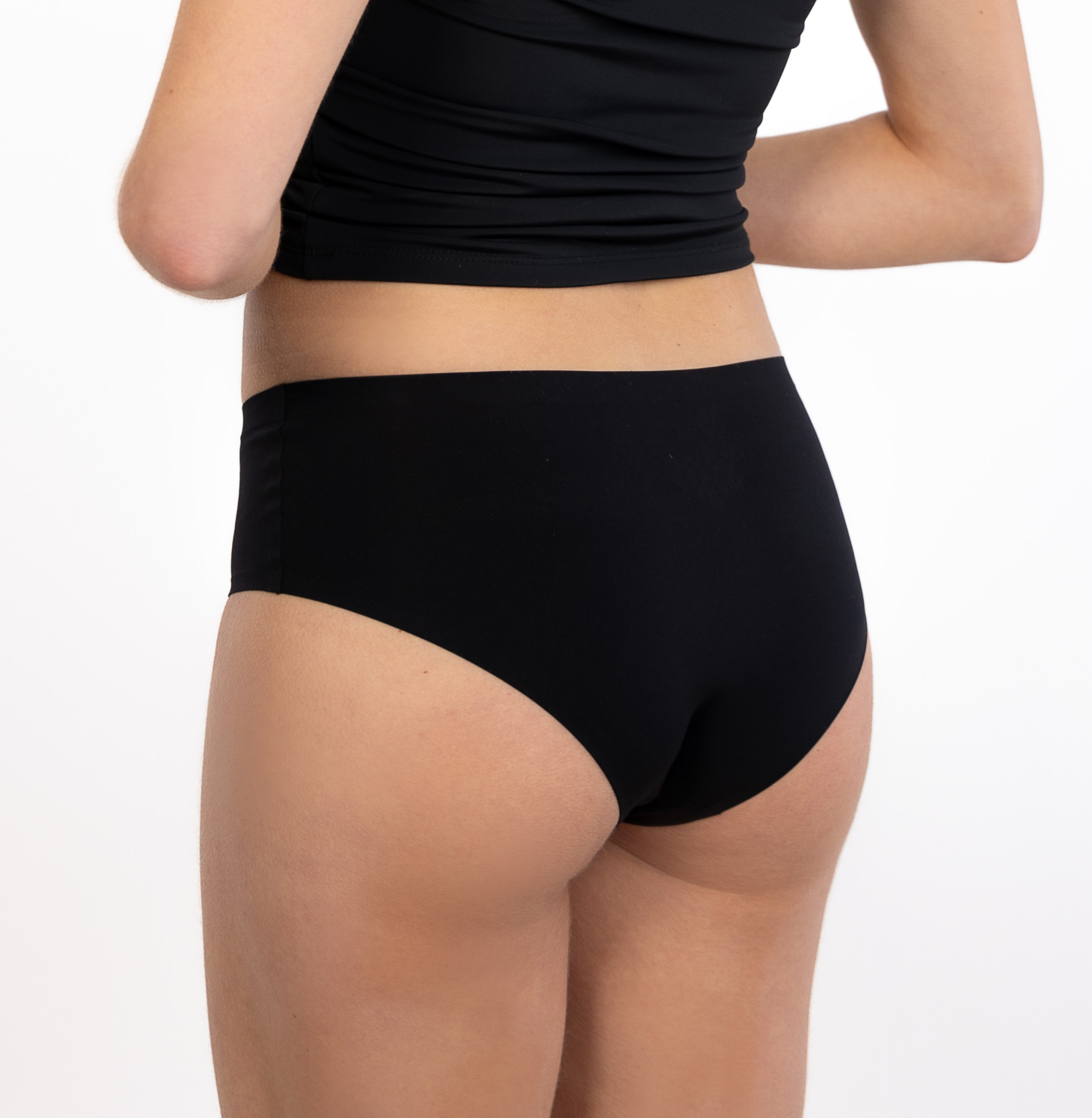 PACK 3 CALZÓN MICROFIBRA MUJER UNICA LINGERIE NEGRO PANTALETA SILKDRY FLEX SIN DEMARCACIÓN - 5