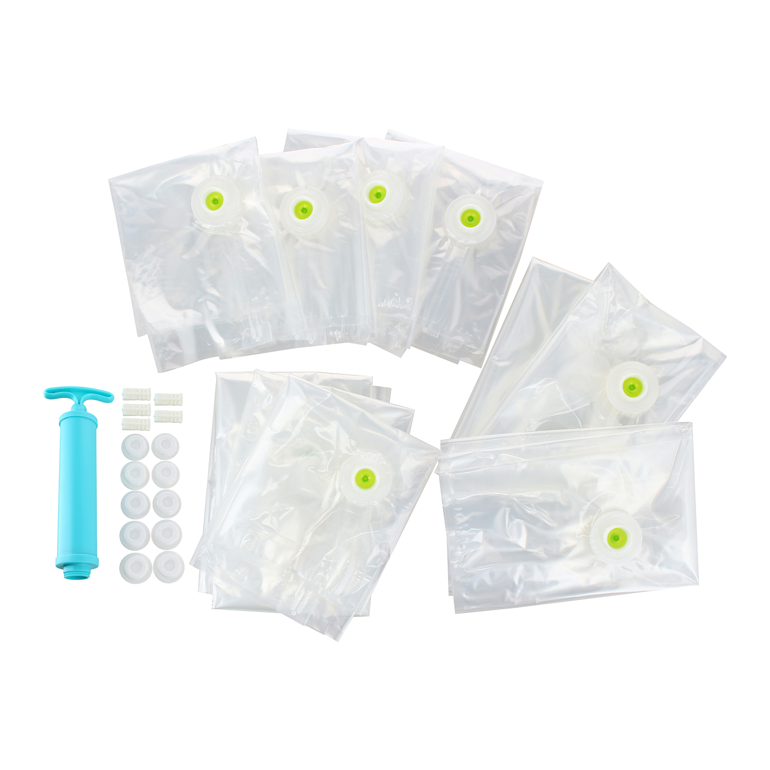 PACK 10 BOLSAS AHORRA ESPACIO CON EXTRACTOR DE AIRE SVB - 2