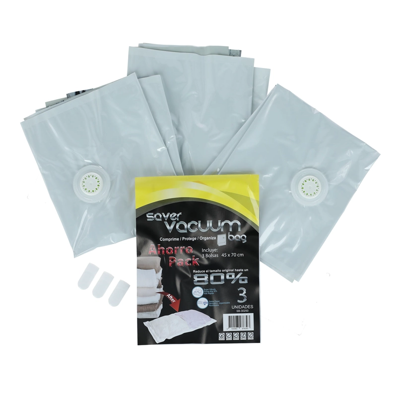 PACK 3 BOLSAS AHORRA ESPACIO SVB 45 X 70 CM - 2