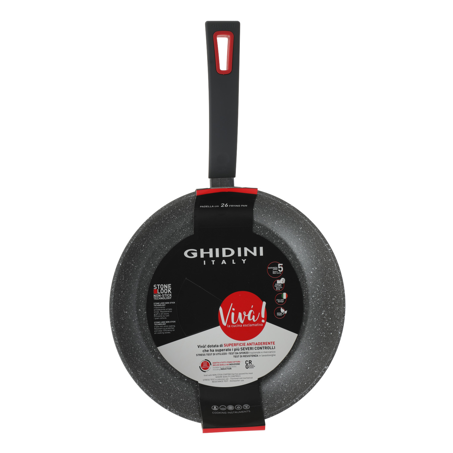 SARTEN 26CM NEGRO ANTIADHERENTE VIVA - 1