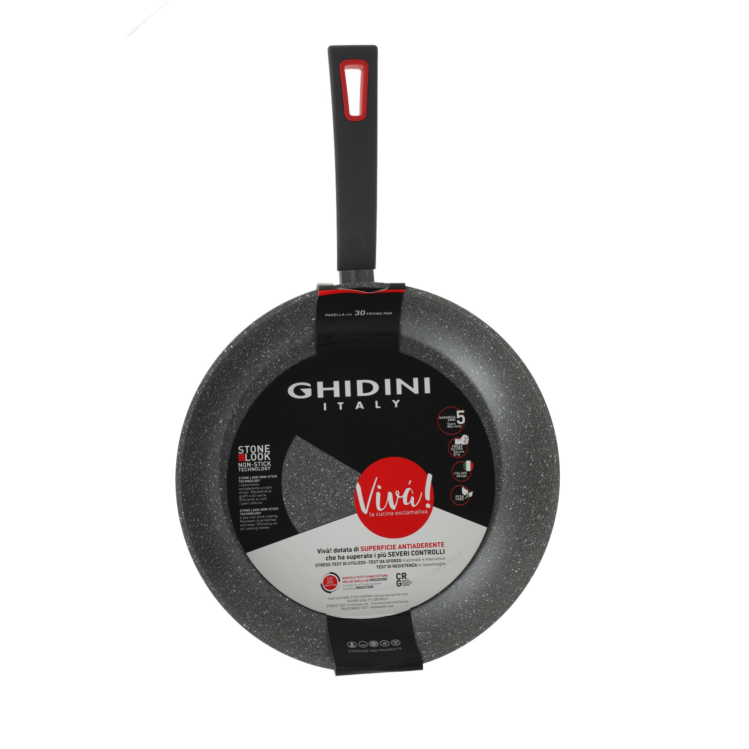SARTEN 30CM NEGRO ANTIADHEDERENTE VIVA - 1