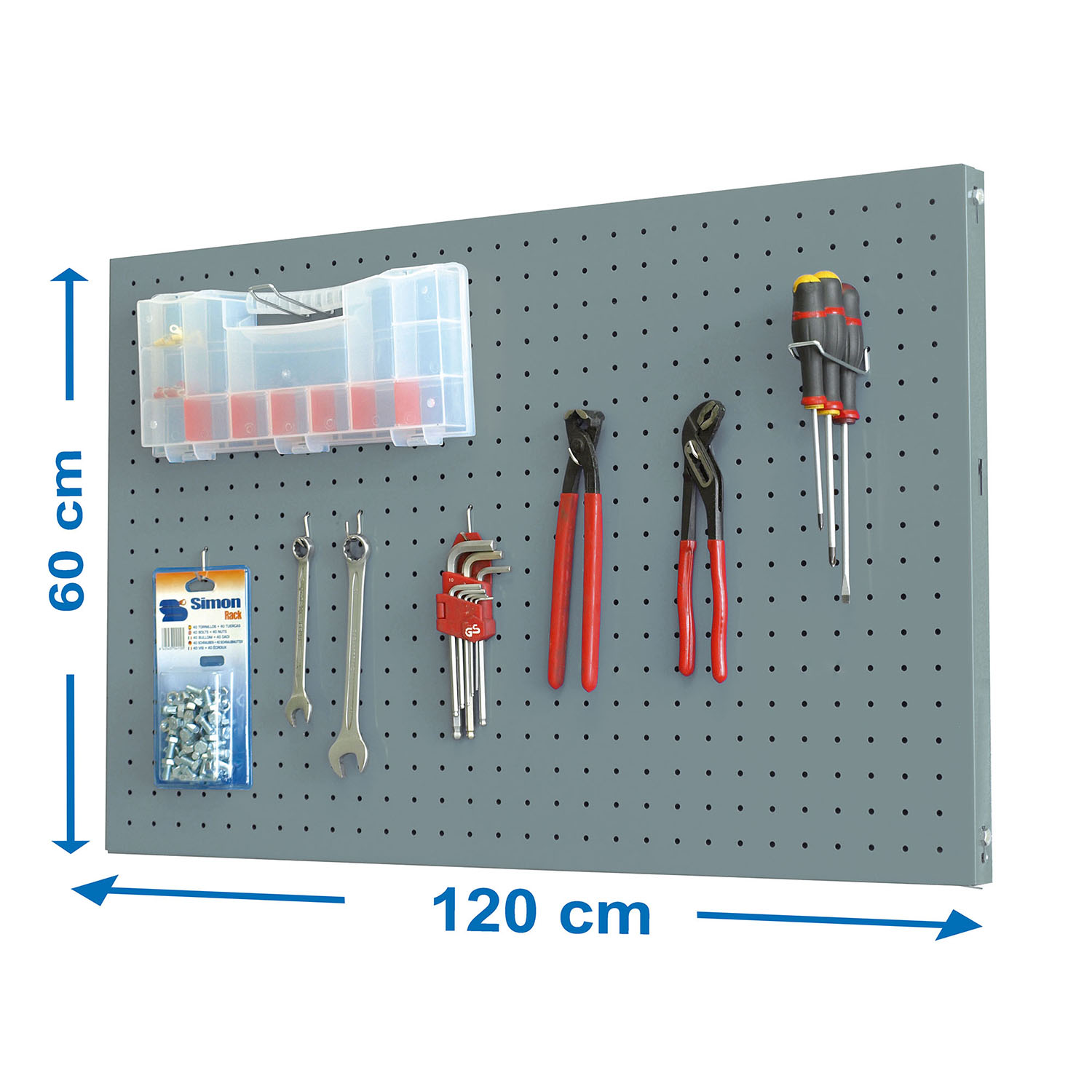 PANELCLICK 1200X600 GRIS + 8 HOOK - 2