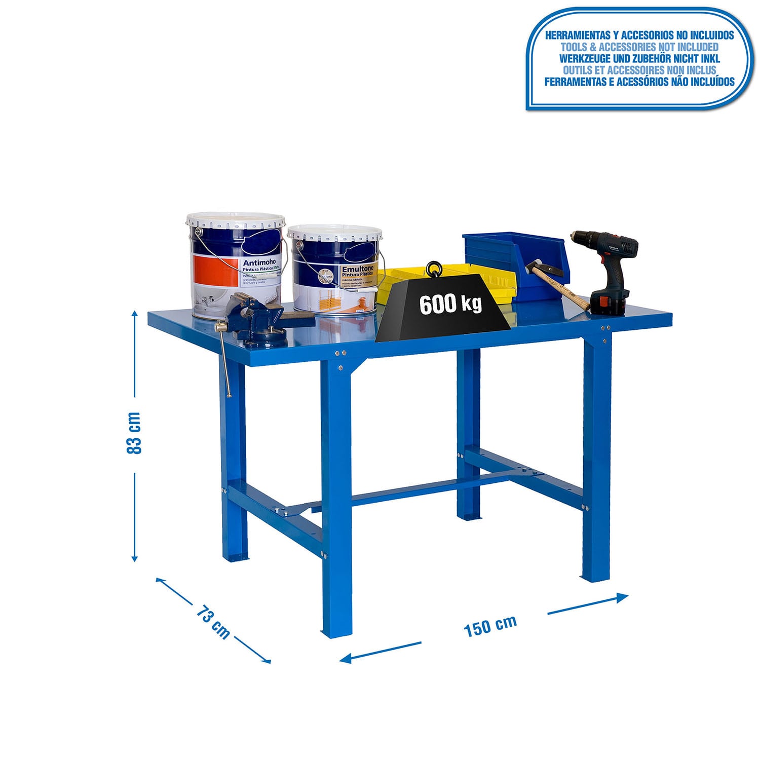 BANCO SIMONWORK BT6L METAL 1500 AZUL - 2