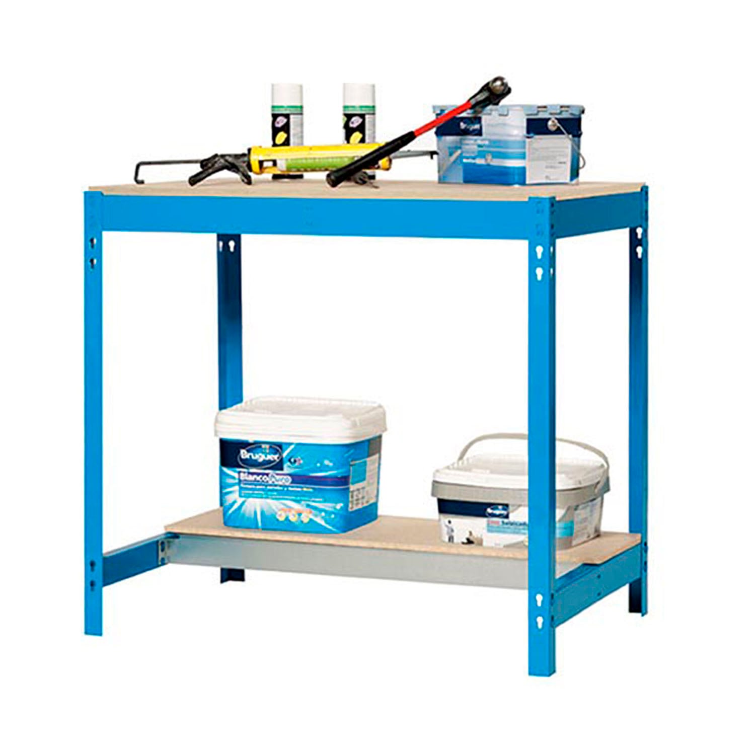 BANCO SIMONWORK BT0 900X600 AZUL/MADERA - 3