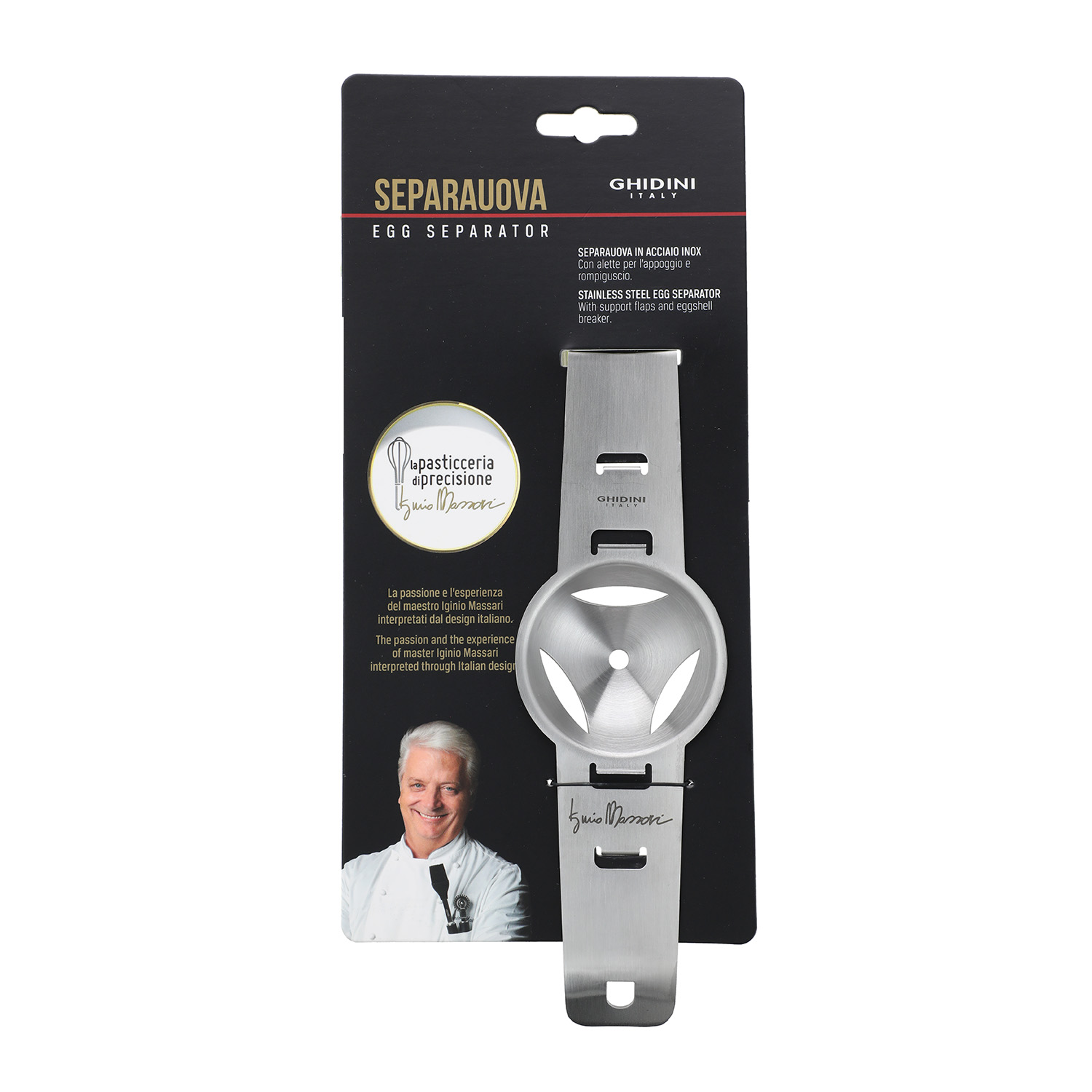 SEPARADOR DE HUEVOS ACERO INOX MASSARI - 1