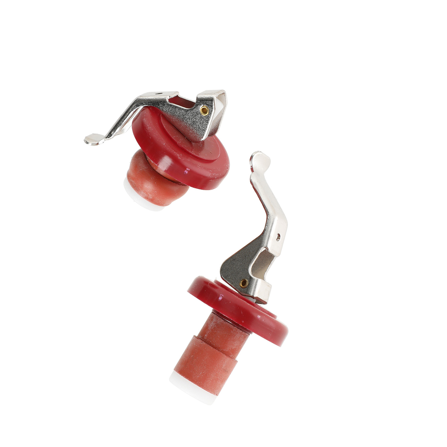 SET 2 TAPONES BURDEOS  BOTELLA LINEA VINO - 2