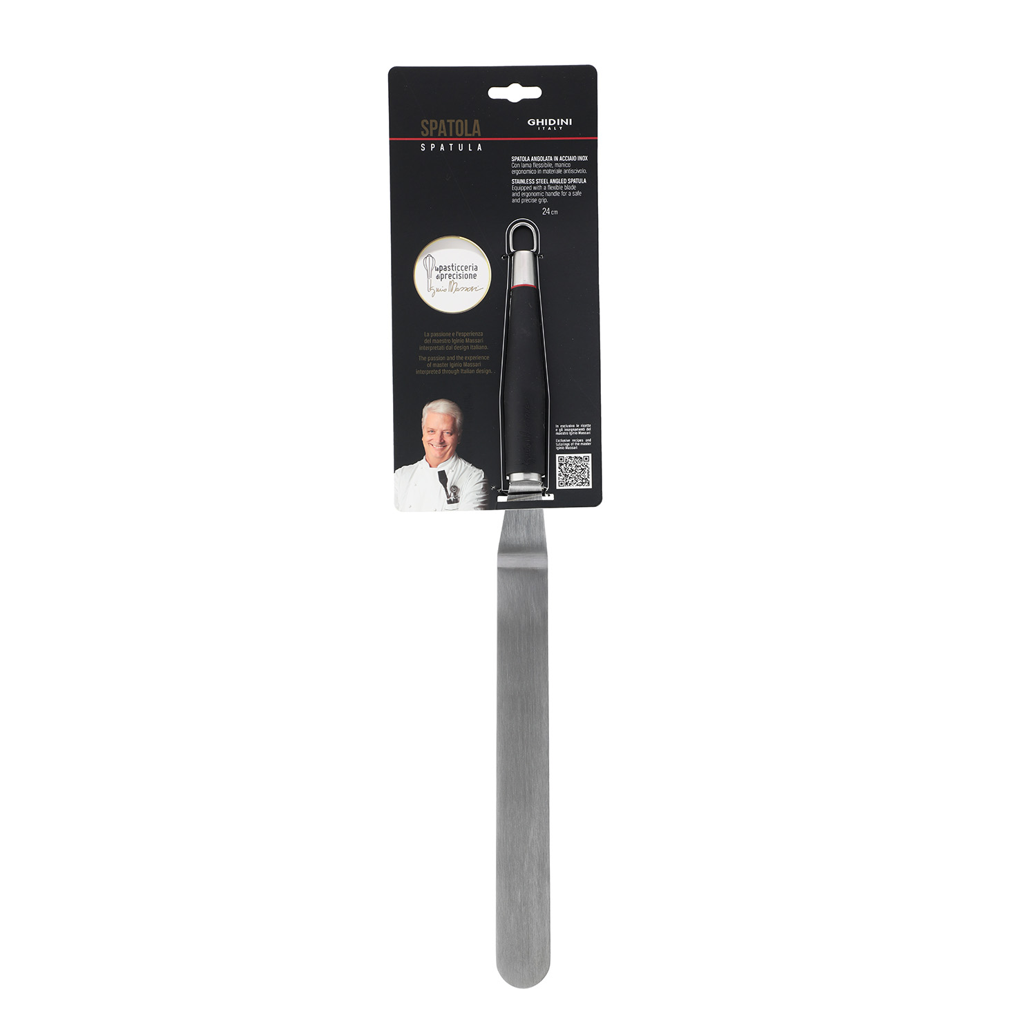 ESPATULA ANGULAR DE RESPOSTERIA ACERO INOX MASSARI - 1