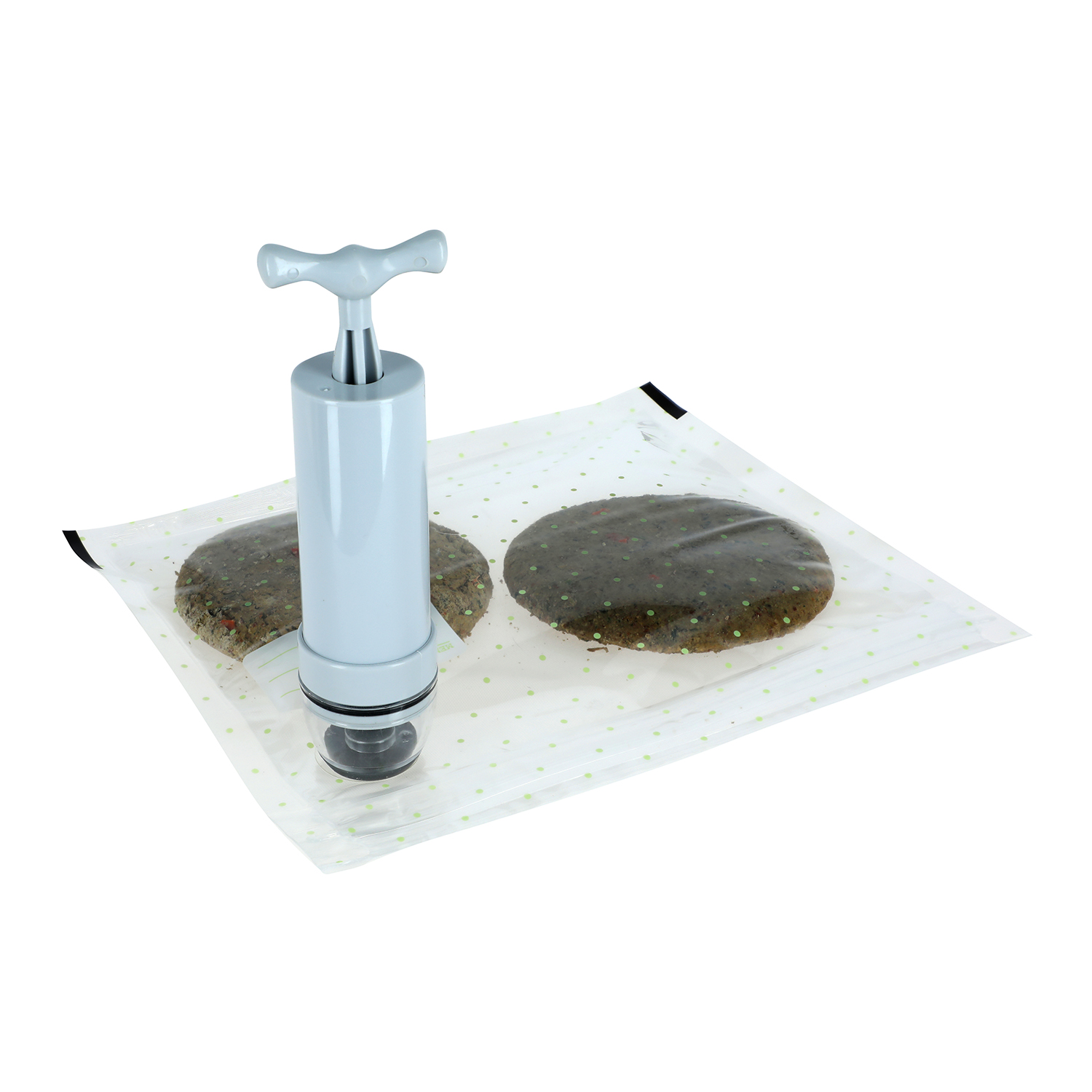 BOMBA EXTRACTORA AIRE MANUAL PARA BOLSAS AL VACIO DE ALIMENTOS FVB - 7