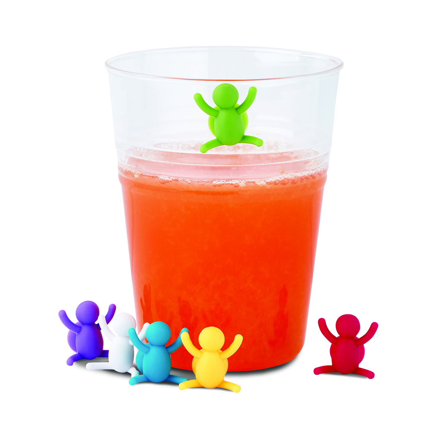 SET 6 MARCADORES SILICONA PARA VASOS