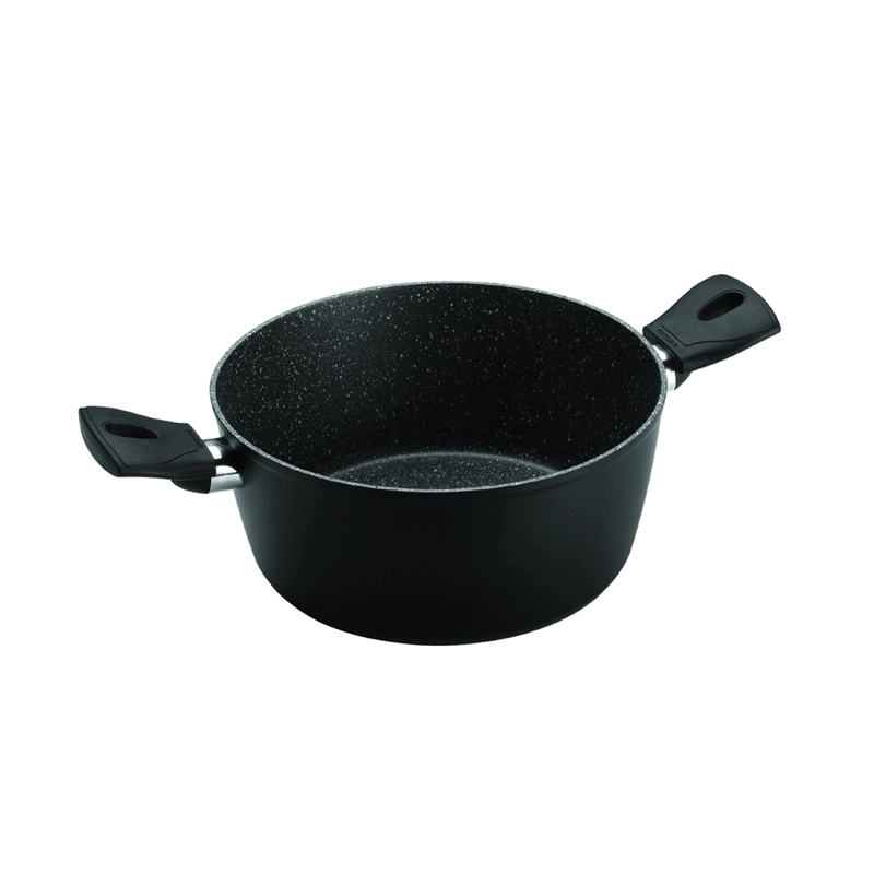 CACEROLA 2 ASA 20CM NEGRO ANTIADHERENTE DAILY - 1