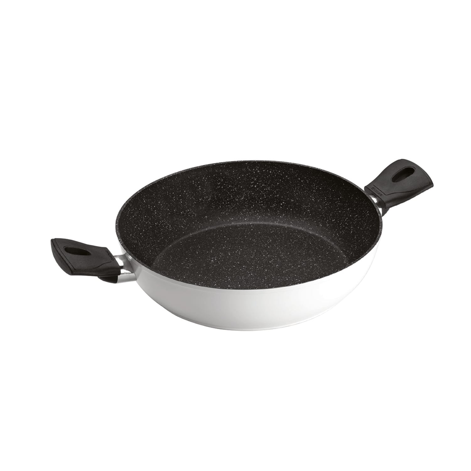 WOK 2 ASAS 28CM BLANCO ANTIHADERENTE DAILY - 1