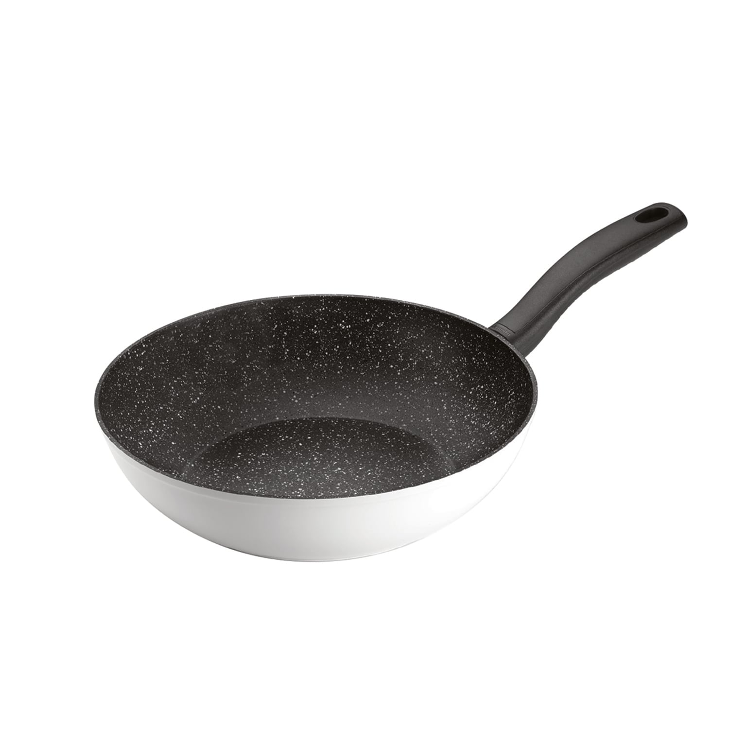 SET WOK 1 ASAS 28CM ANTIADHERENTE BLANCO CON TAPA DAILY - 2