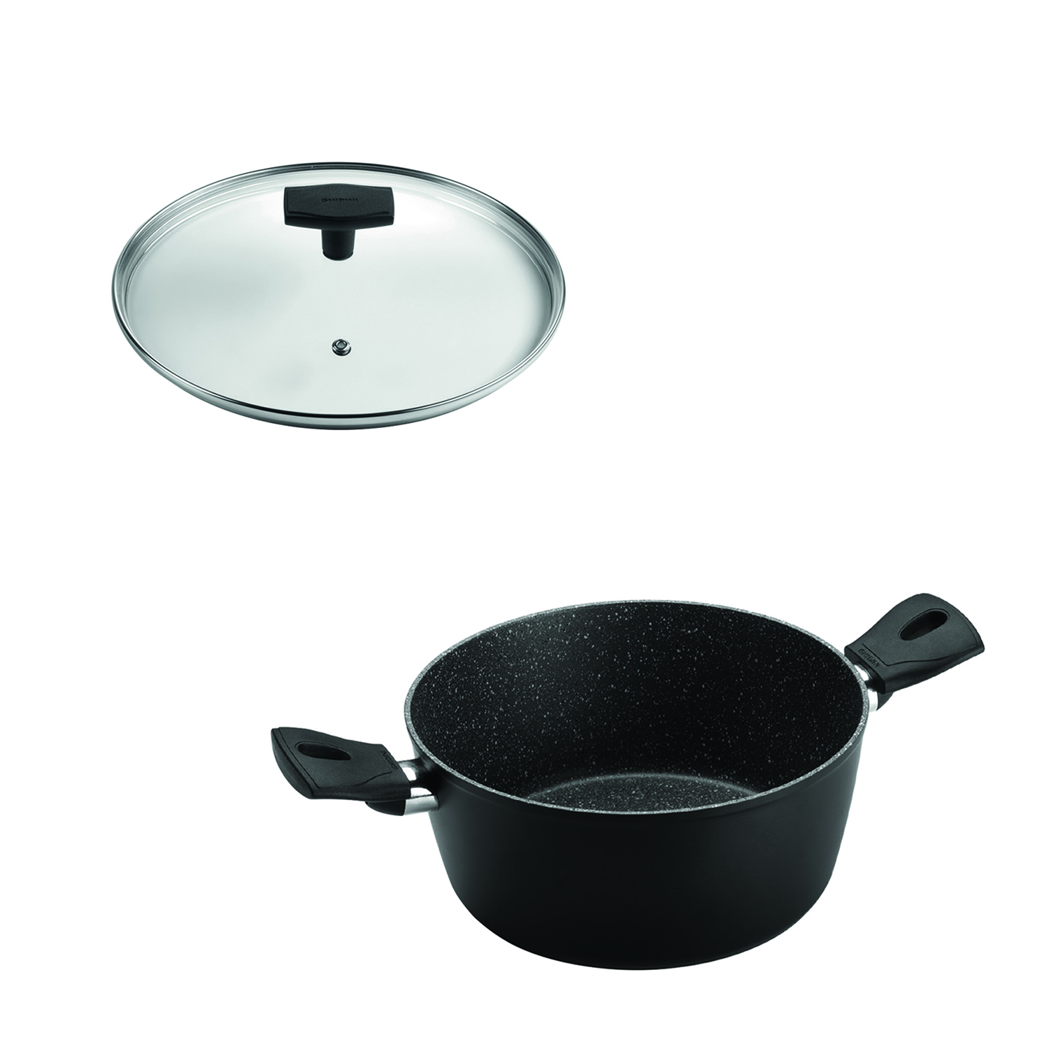 SET OLLA 2 ASAS 22CM ANTIADHERENTE NEGRO CON TAPA DAILY - 1