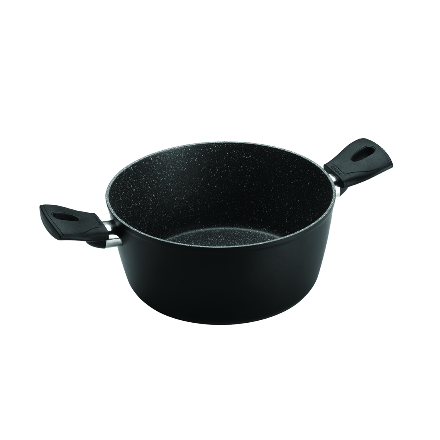 SET OLLA 2 ASAS 22CM ANTIADHERENTE NEGRO CON TAPA DAILY - 2