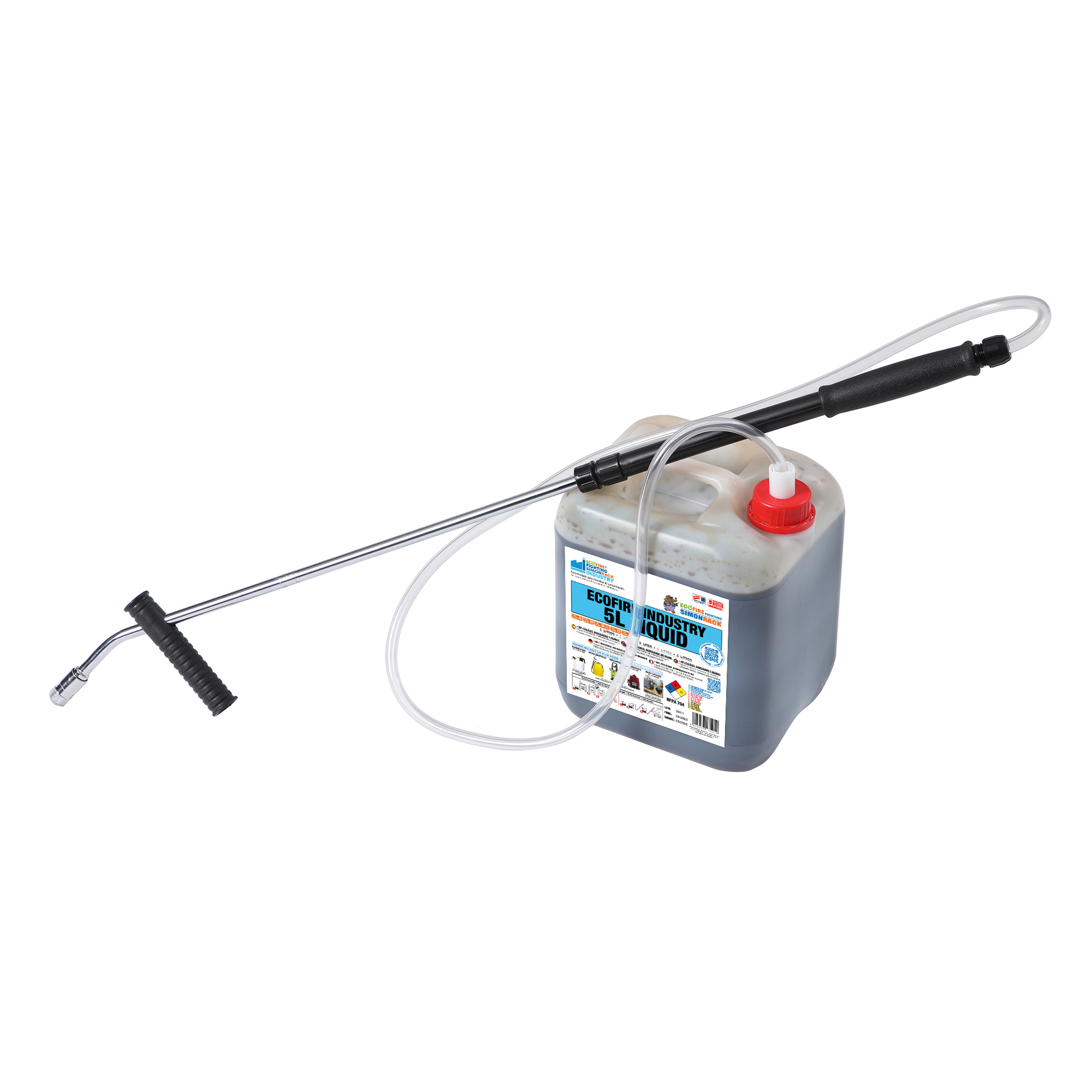 SET SIMONRACK LANZA CON BIDON ECOFIRE INDUSTRY 5 LT - 1