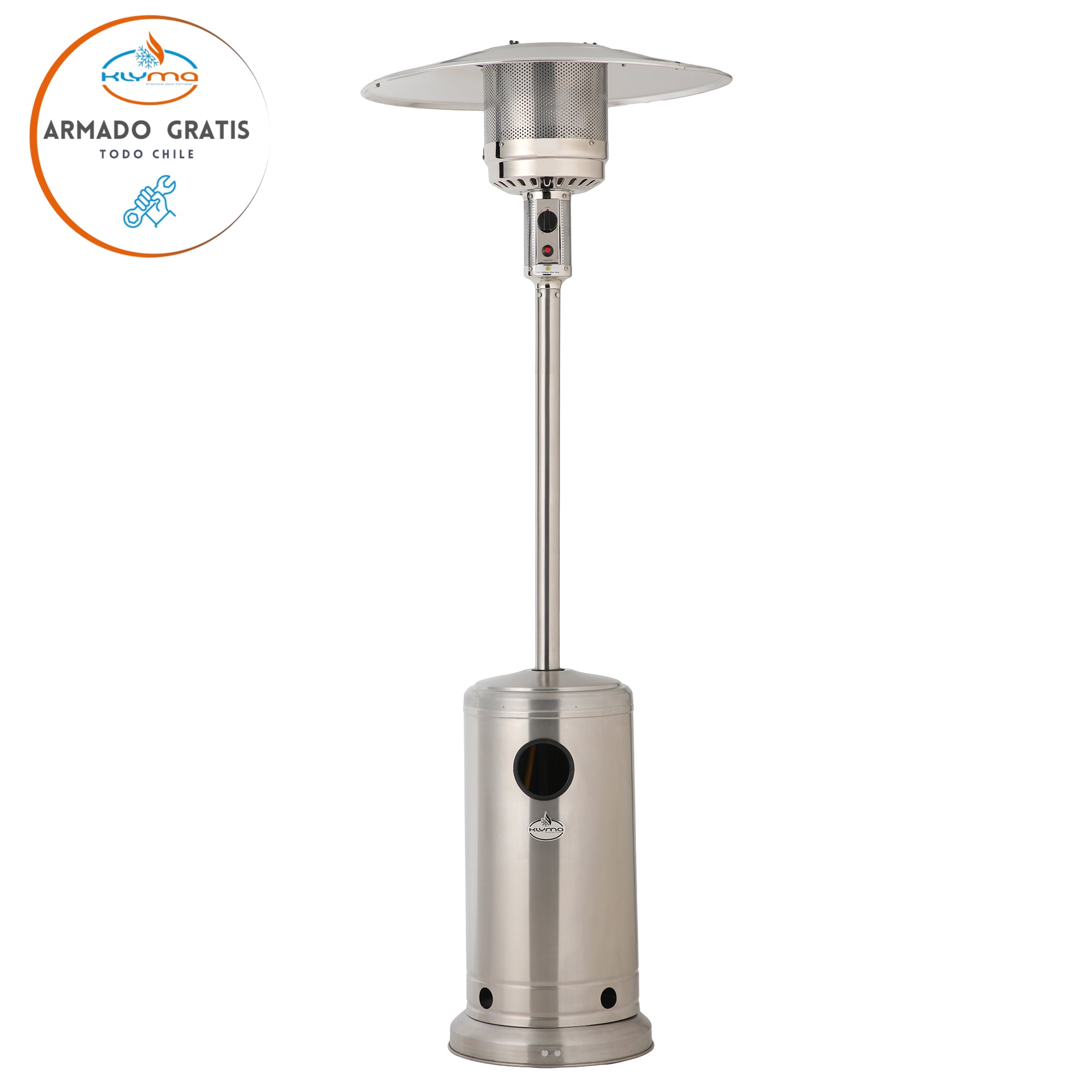ESTUFA A GAS KLYMA EXTERIOR TERRAZA SETAX INOX - 3