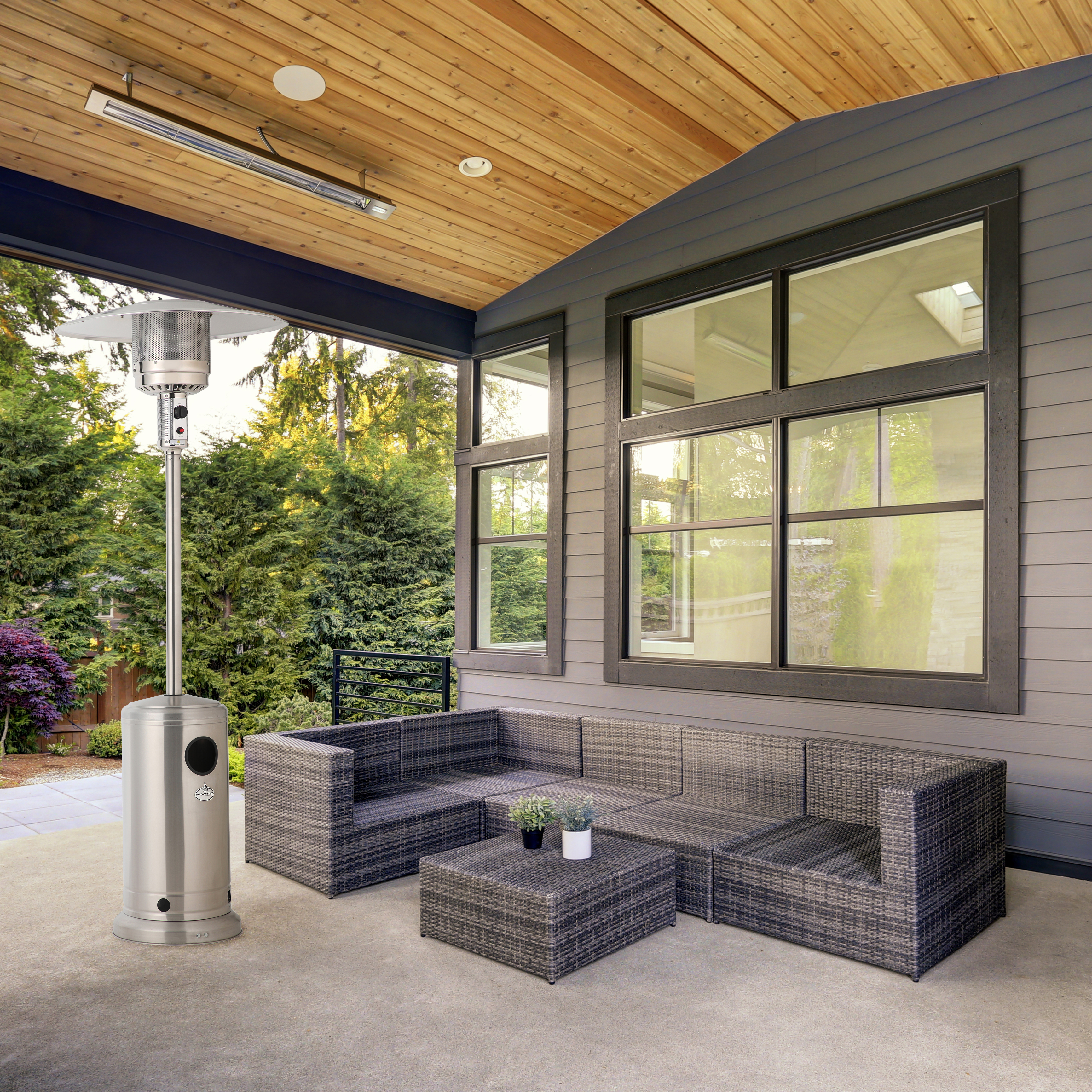 ESTUFA A GAS KLYMA EXTERIOR TERRAZA SETAX INOX - 4