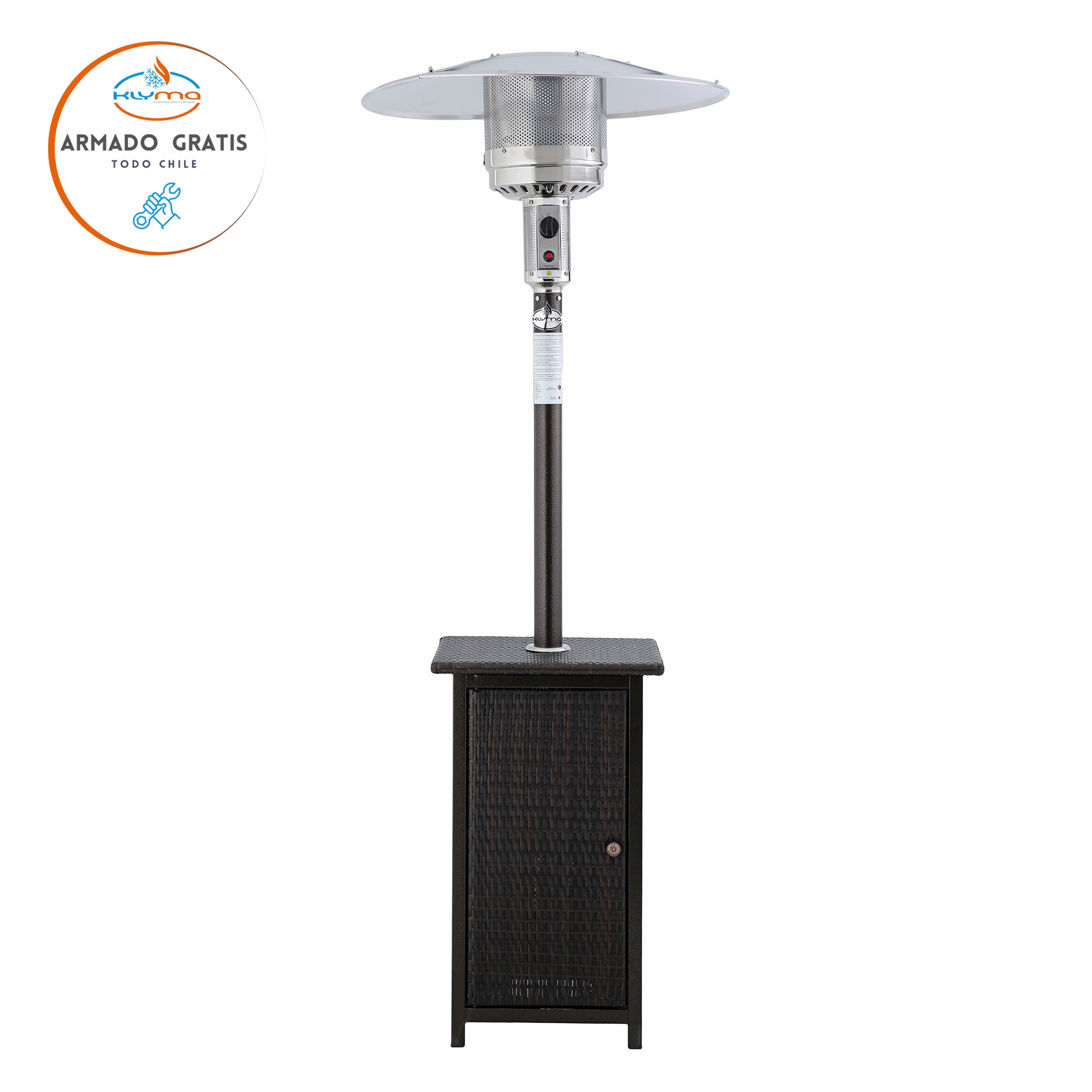 ESTUFA A GAS EXTERIOR TERRAZA SETAX RATTAN - 10