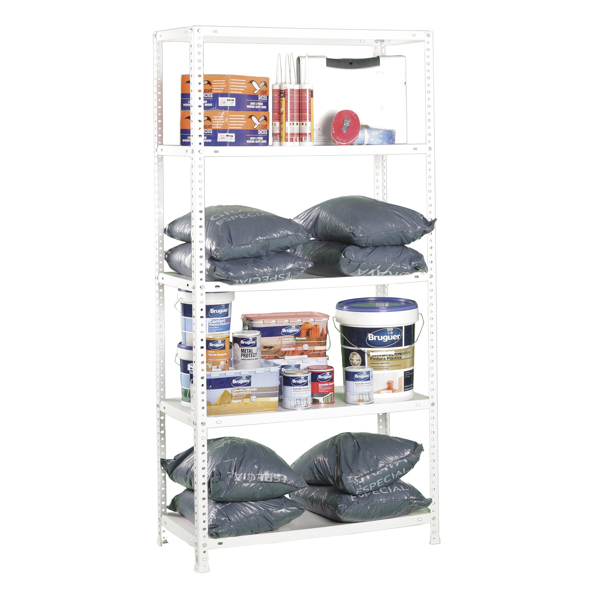 ESTANTERIA METALICA ADVANTAGE MINI 5/300 BLANCO - 3