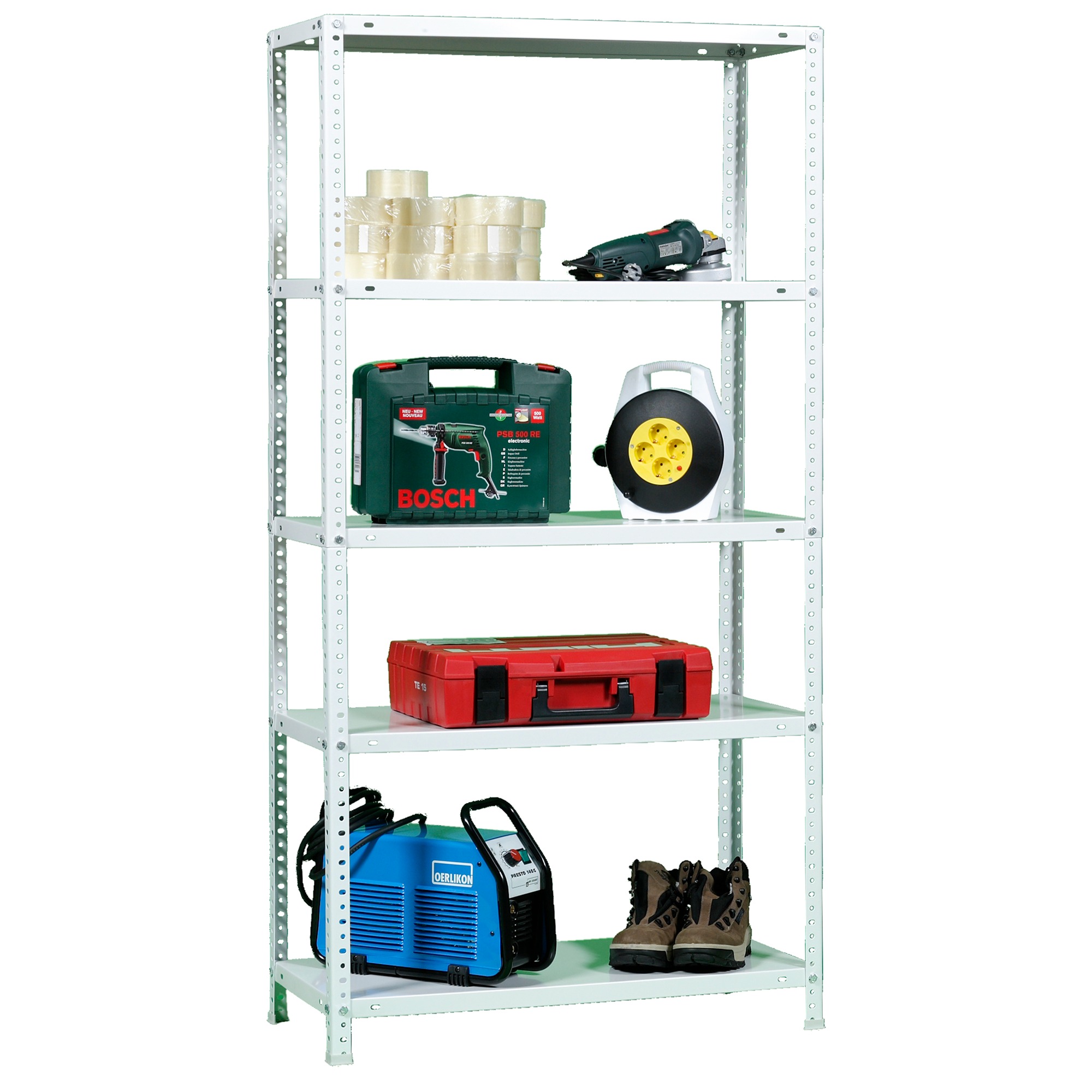 ESTANTERIA METALICA ADVANTAGE MINI 5/300 BLANCO - 4